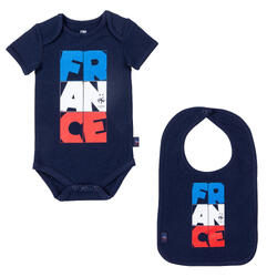 Body bavoir bébé garçon FFF - Collection officielle Equipe de France de Football