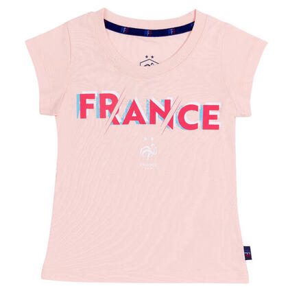 T-shirt fille FFF - Collection officielle Equipe de France de Football