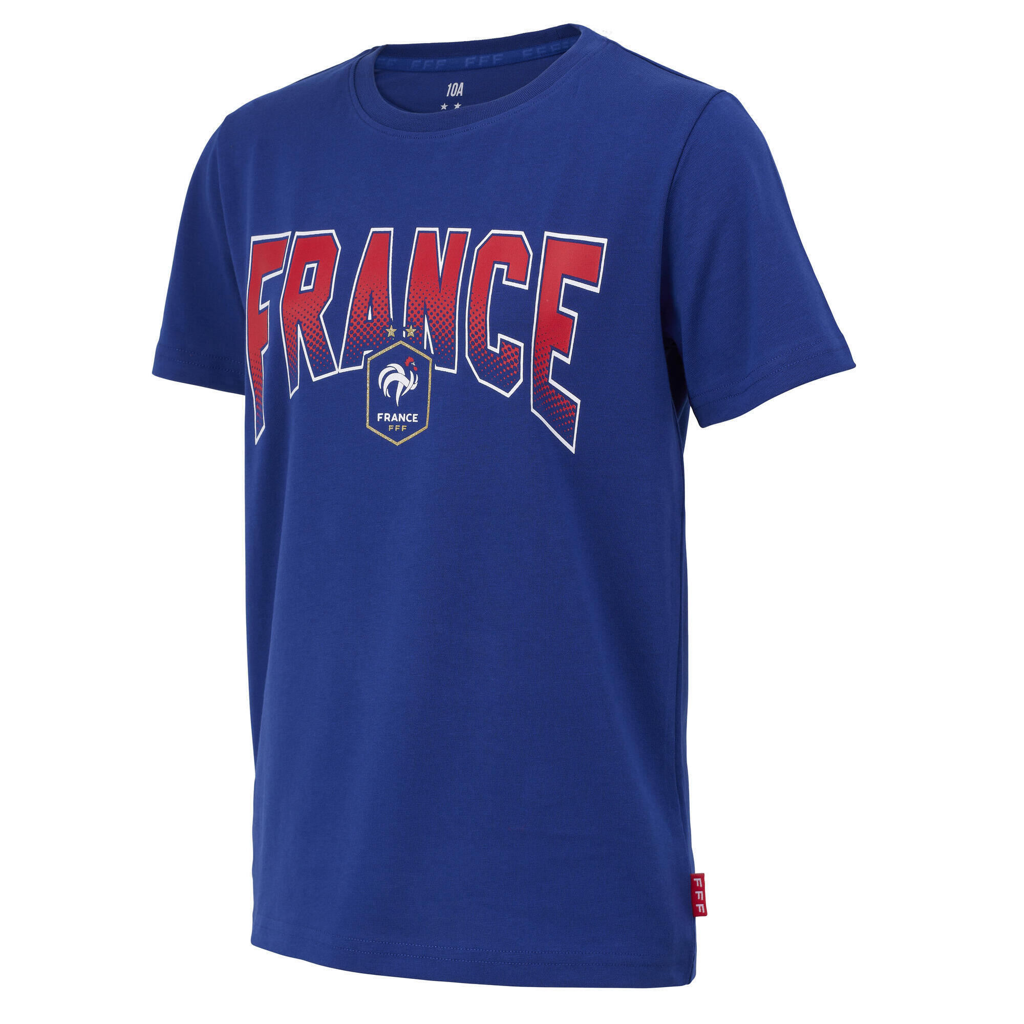 Fff - T-shirt Enfant Fff - Collection Officielle Equipe De France De Football - T-shirt Manches Courtes - Bleu - 12 À 14 Ans - Decathlon