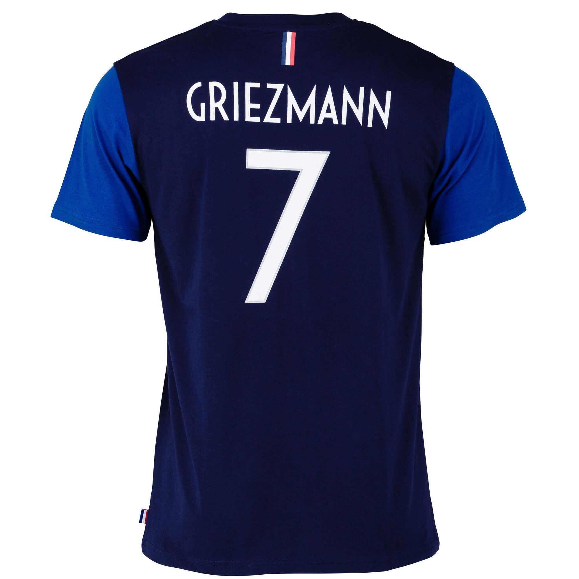 Fff - T-shirt Fff Antoine Griezmann - Officiel Equipe De France De Football - T-shirt Manches Courtes - Bleu - 48 Xl - Decathlon