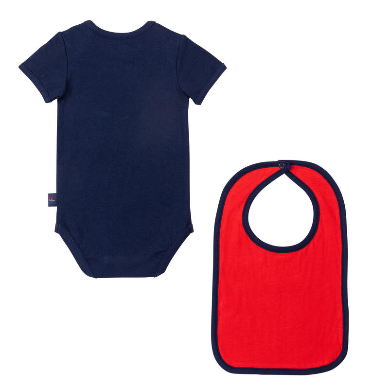 Body bavoir bébé garçon FFF - Collection officielle Equipe de France de Football