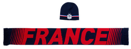 Coffret bonne écharpe FFF - Officiel Equipe de France de Football