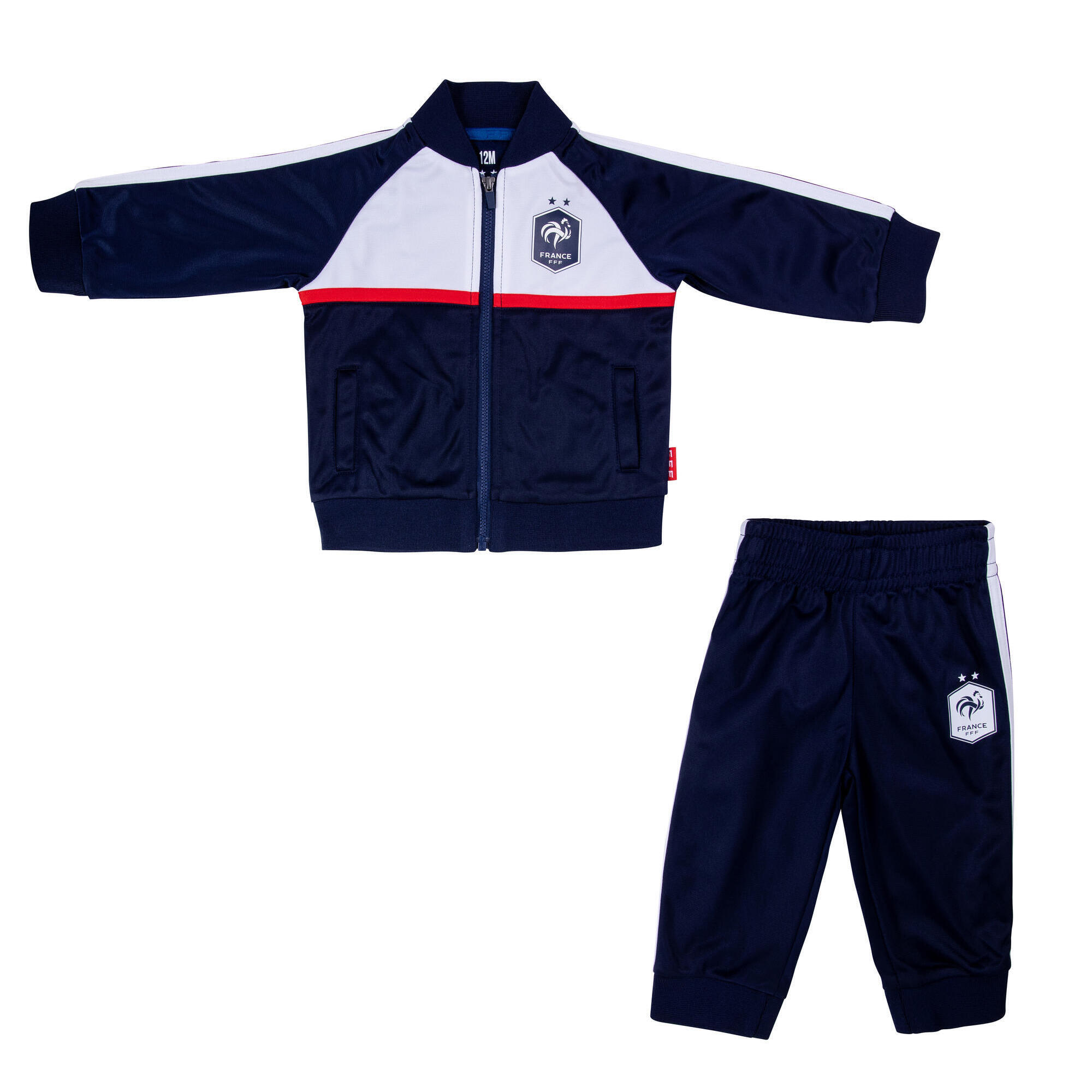 Fff - Survêtement Bébé Garçon Fff - Collection Officielle Equipe De France De Football - Survêtement - Bleu - 12 Mois - Decathlon