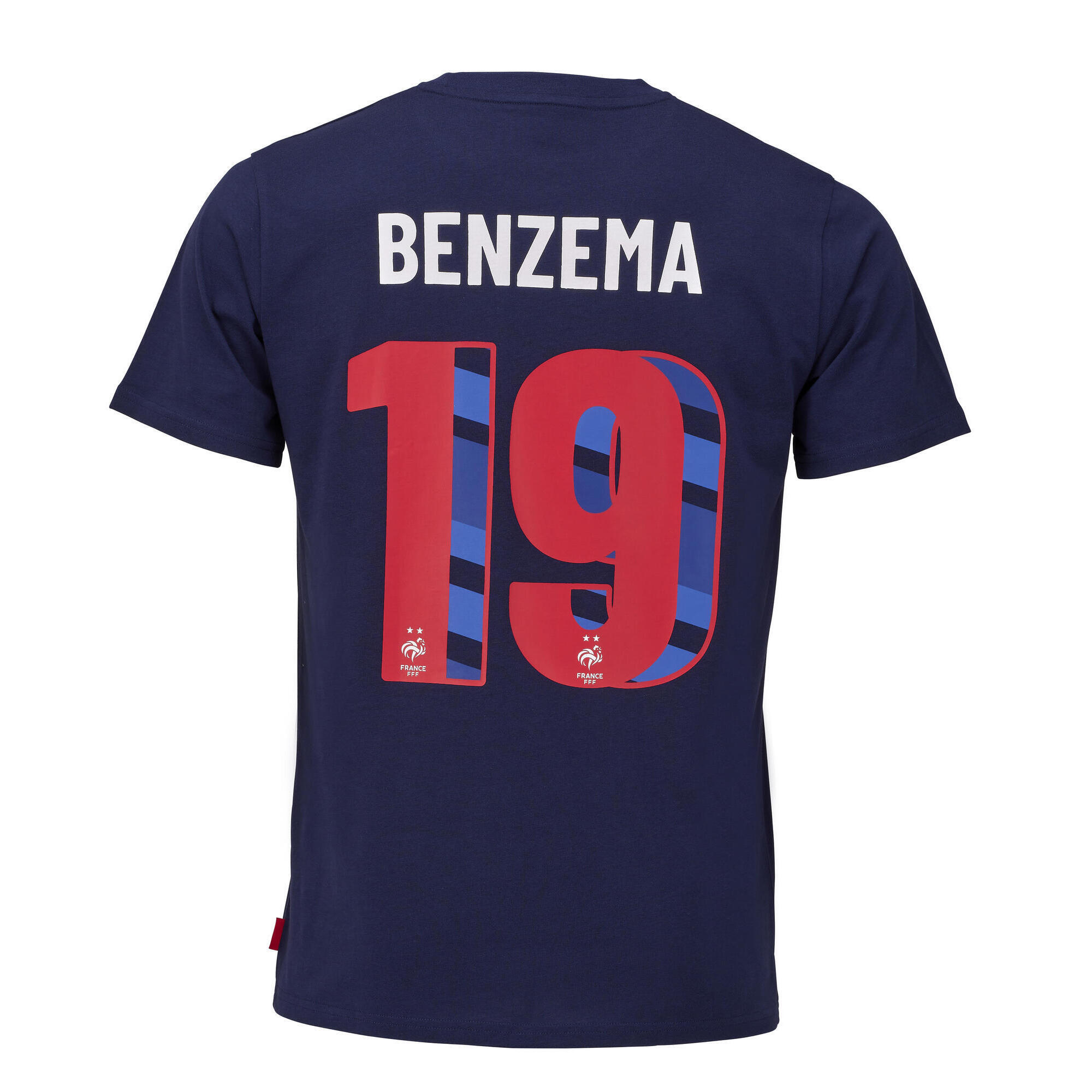 Fff - T-shirt Enfant Fff - Karim Benzema - Officiel Equipe De France De Football - T-shirt Manches Courtes - Bleu - 12 À 14 Ans - Decathlon