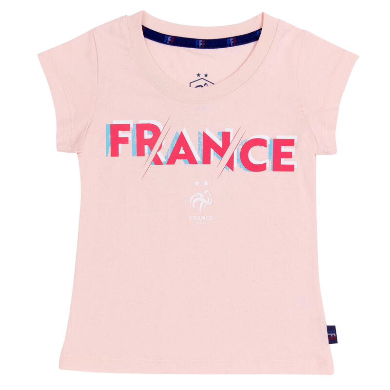 T-shirt fille FFF - Collection officielle Equipe de France de Football