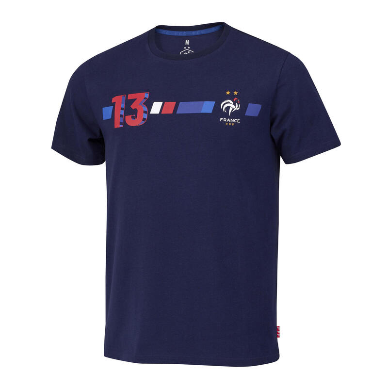 T-shirt Officiel Equipe De France De Football (FFF) - 100% Coton, Collection Supporter, Tailles Adulte Et Enfant