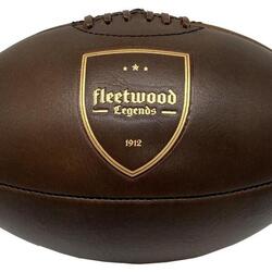 Ballon de Rugby vintage Fleetwood Legends cuir