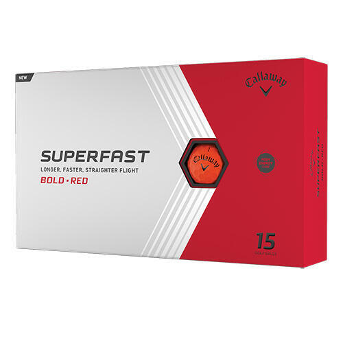 SUPERFAST BOLD GOLF BALL (15PCS) – RED