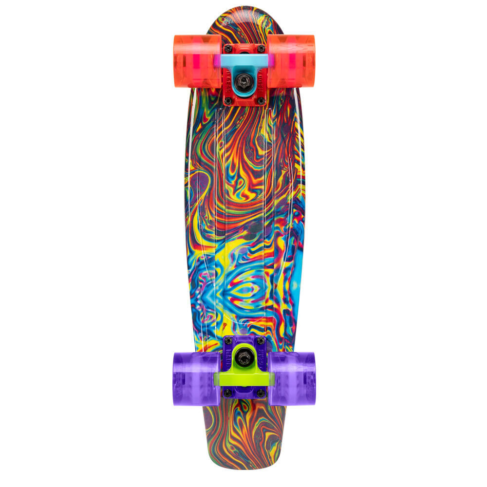 MADD GEAR G-RETRO 70’s RETRO CRUISER / MINI SKATEBOARD – OIL SLICK 2/5