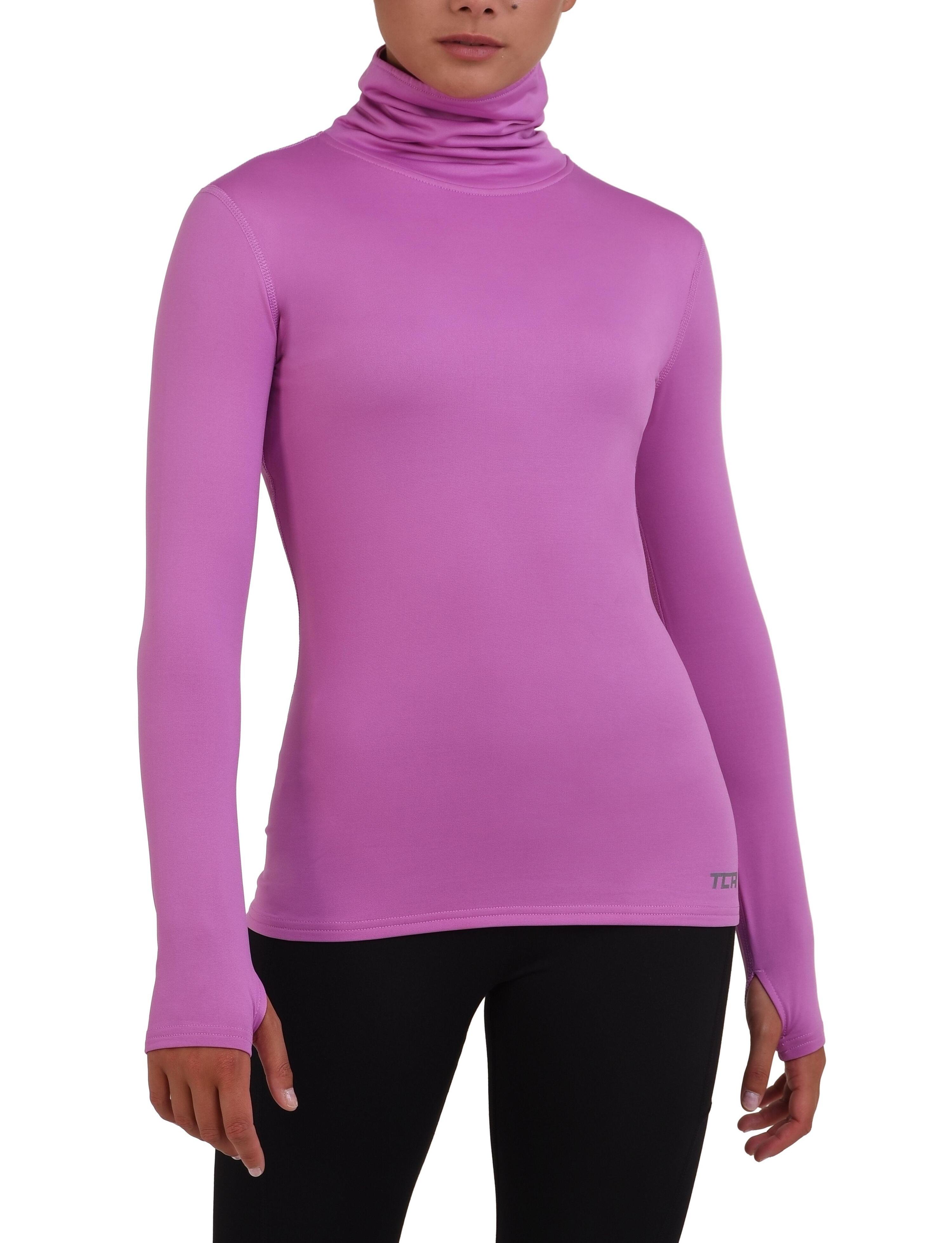 TCA Women's Thermal Funnel Neck Top - Spring Crocus (Pink)