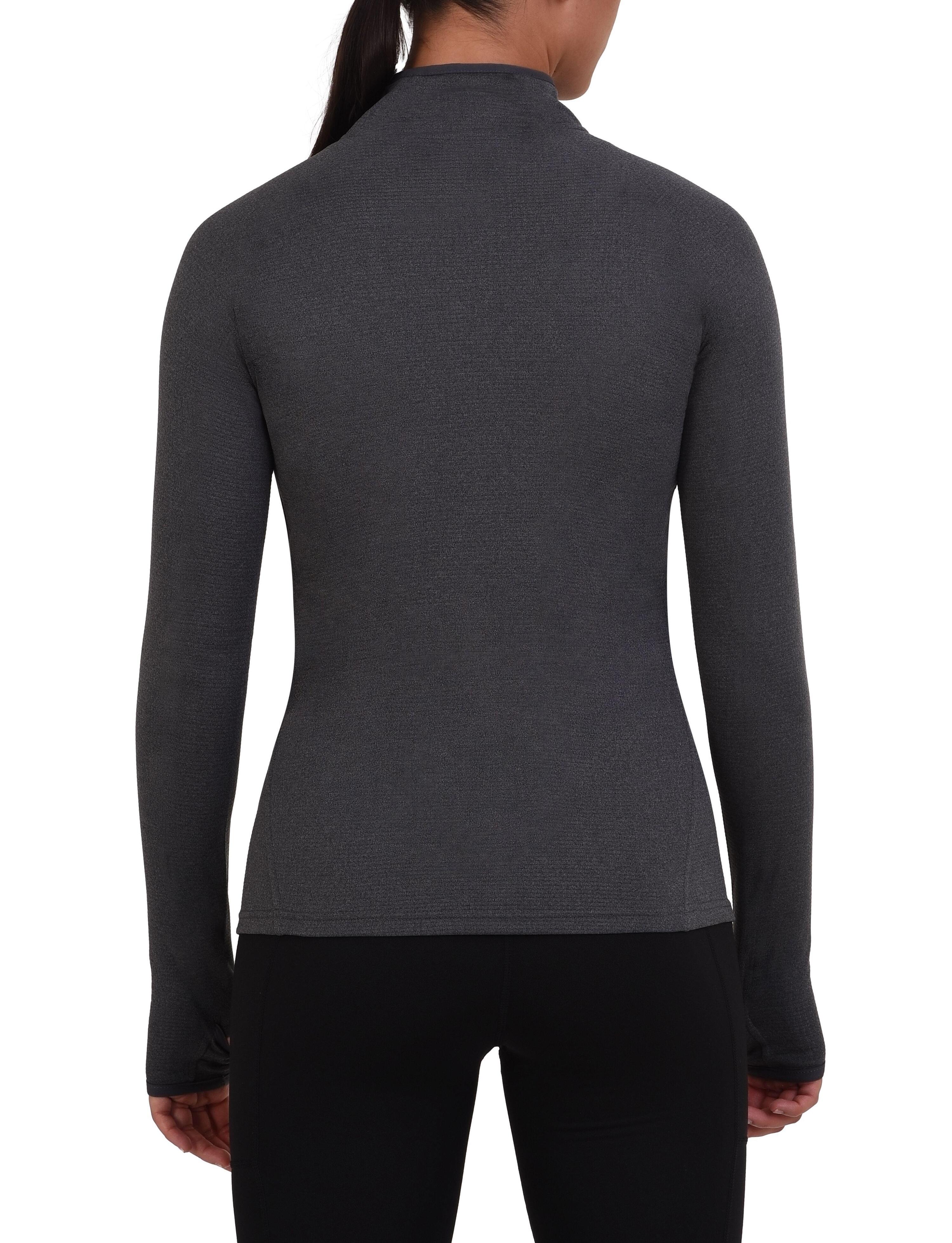 Women’s Cloud Fleece ¼ Zip Top with Zip Pocket - Quiet Shade 3/5