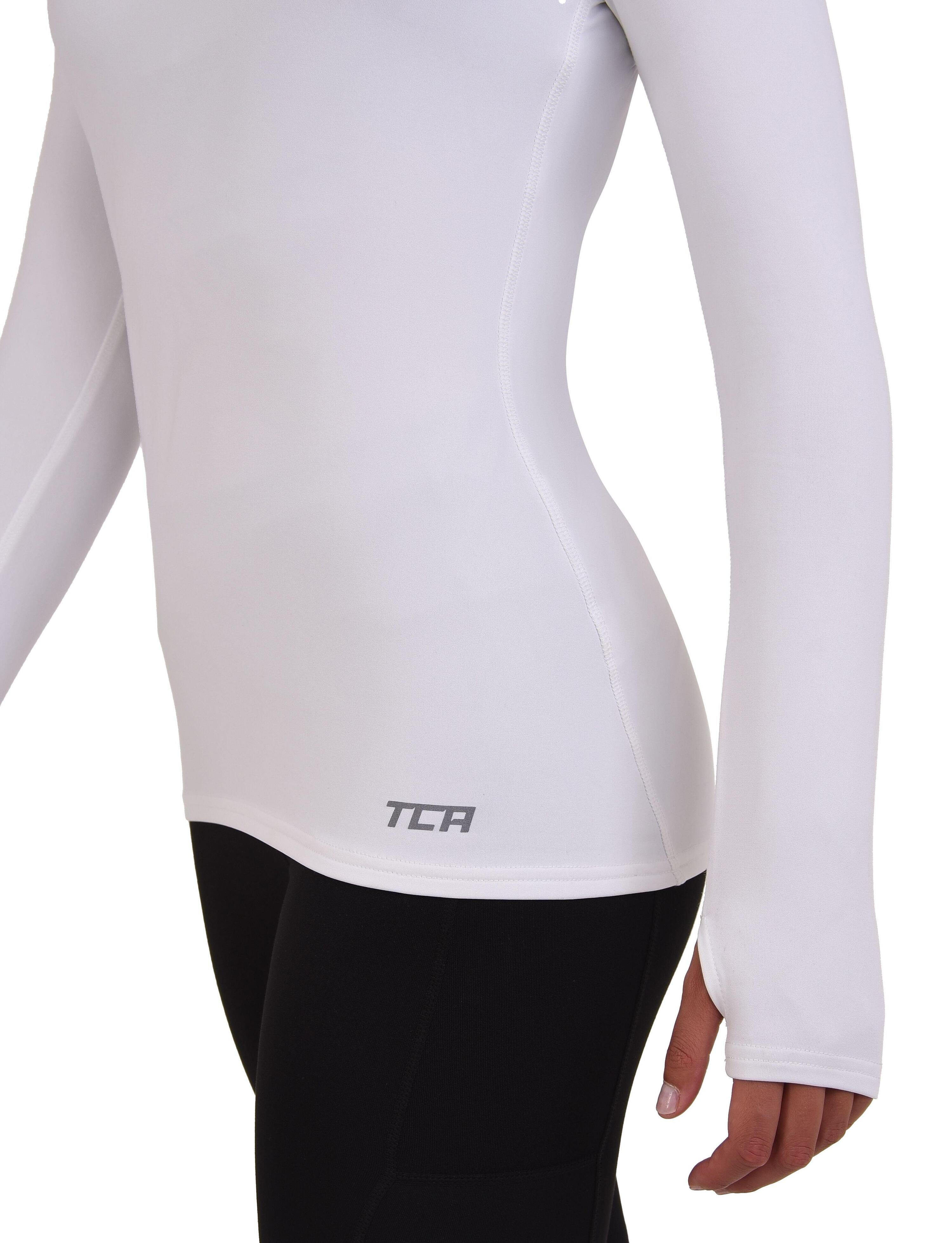 Women's Thermal Funnel Neck Top - White 4/4