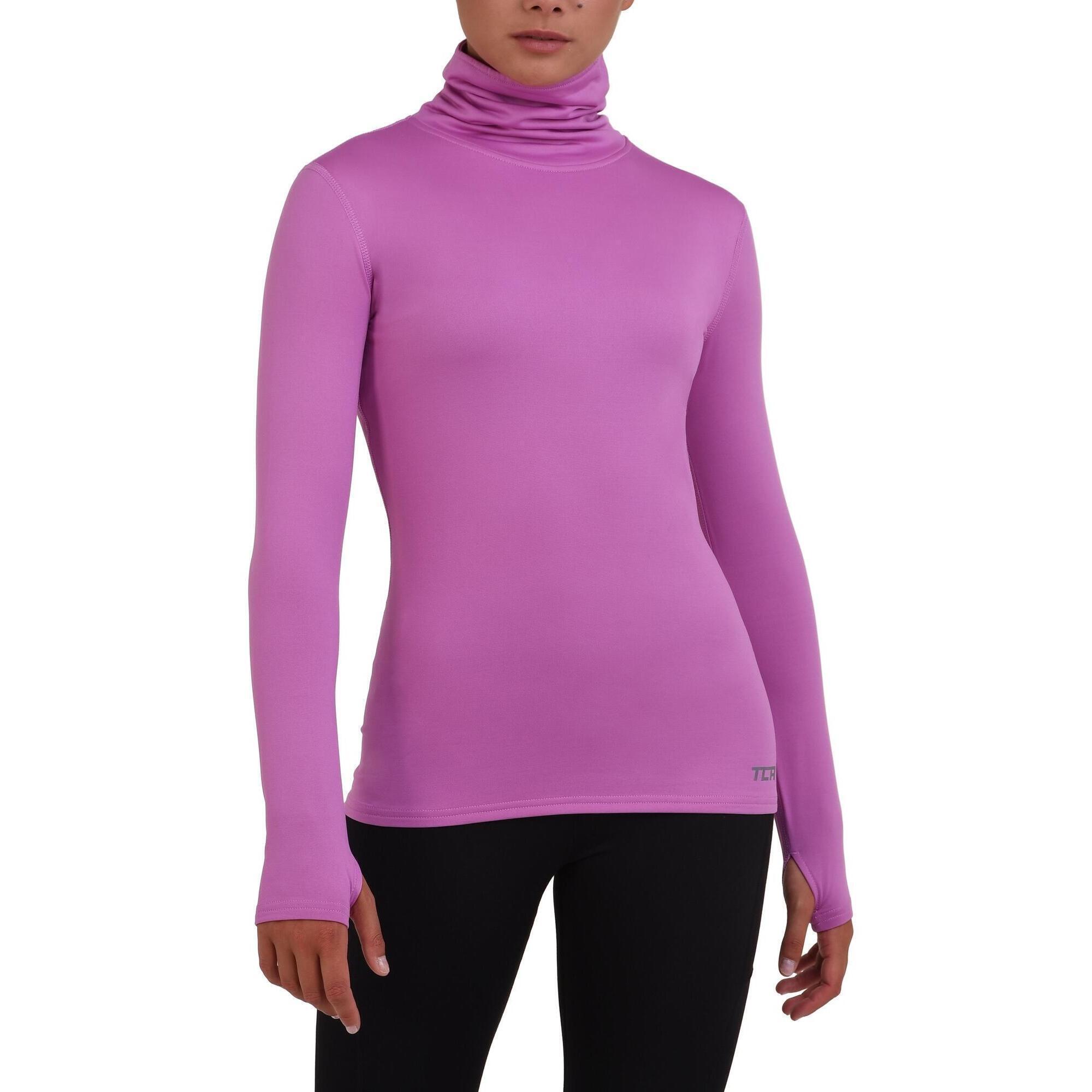 TCA Women's Thermal Funnel Neck Top - Spring Crocus (Pink)