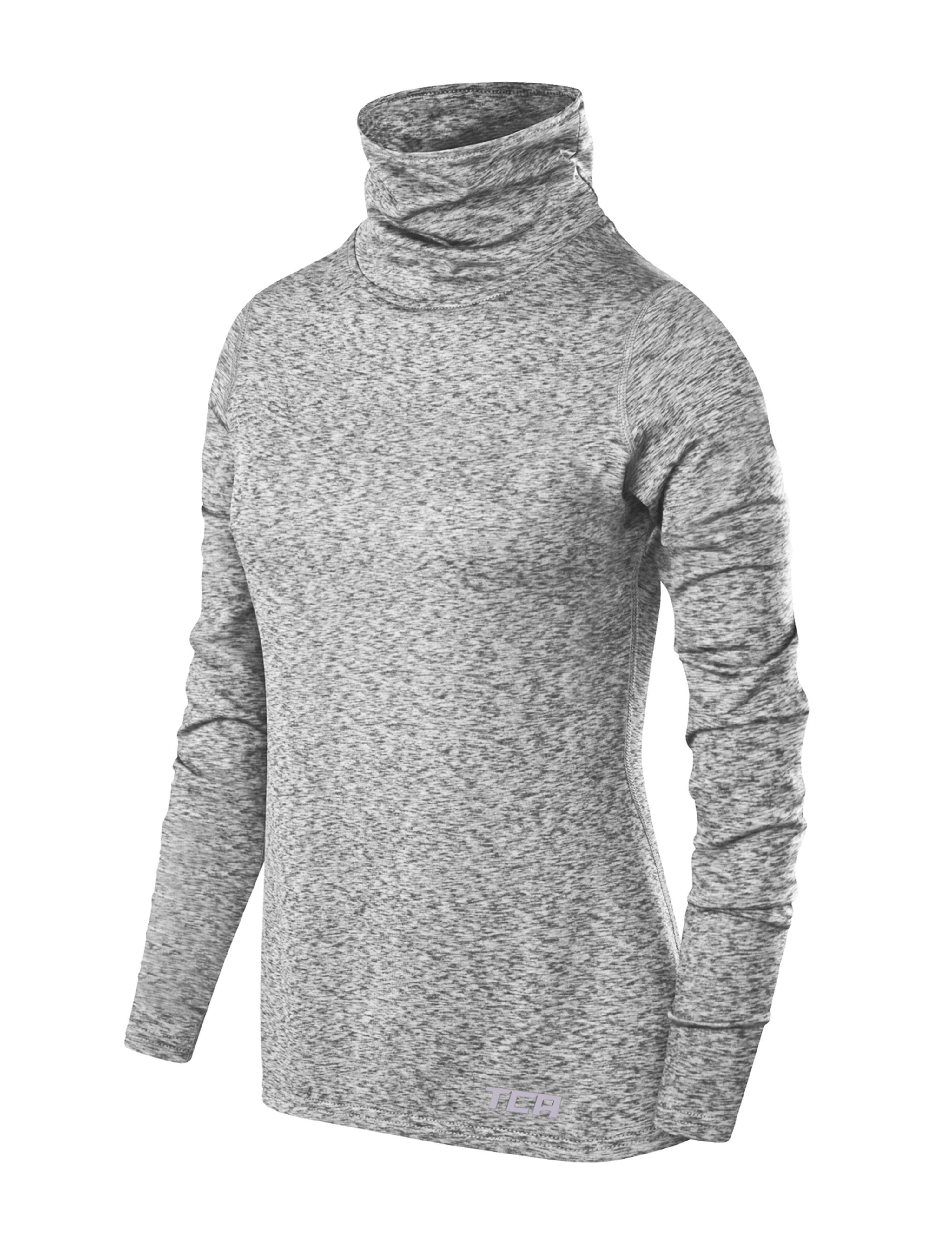 Girls' Thermal Funnel Neck Top - Quiet Shade Marl 2/5