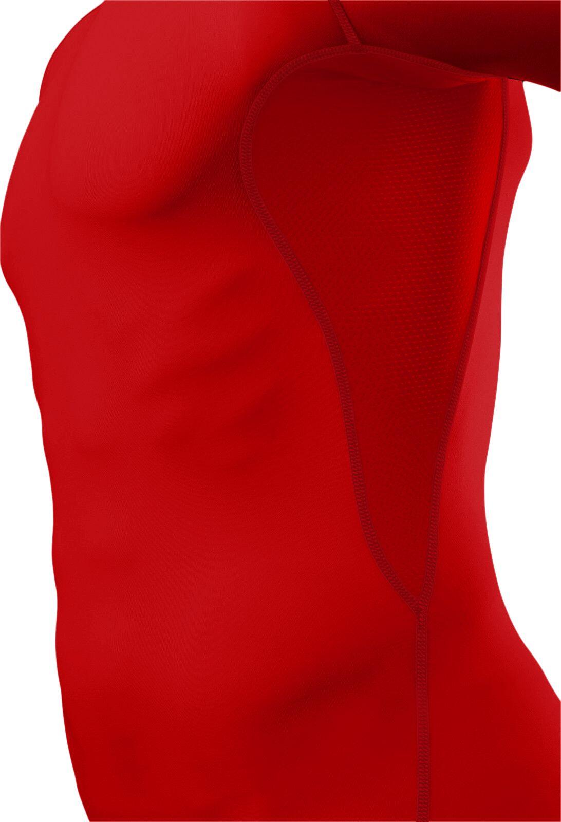 Men's HyperFusion Breathable Base Layer Compression T-shirt - High Risk Red 5/5