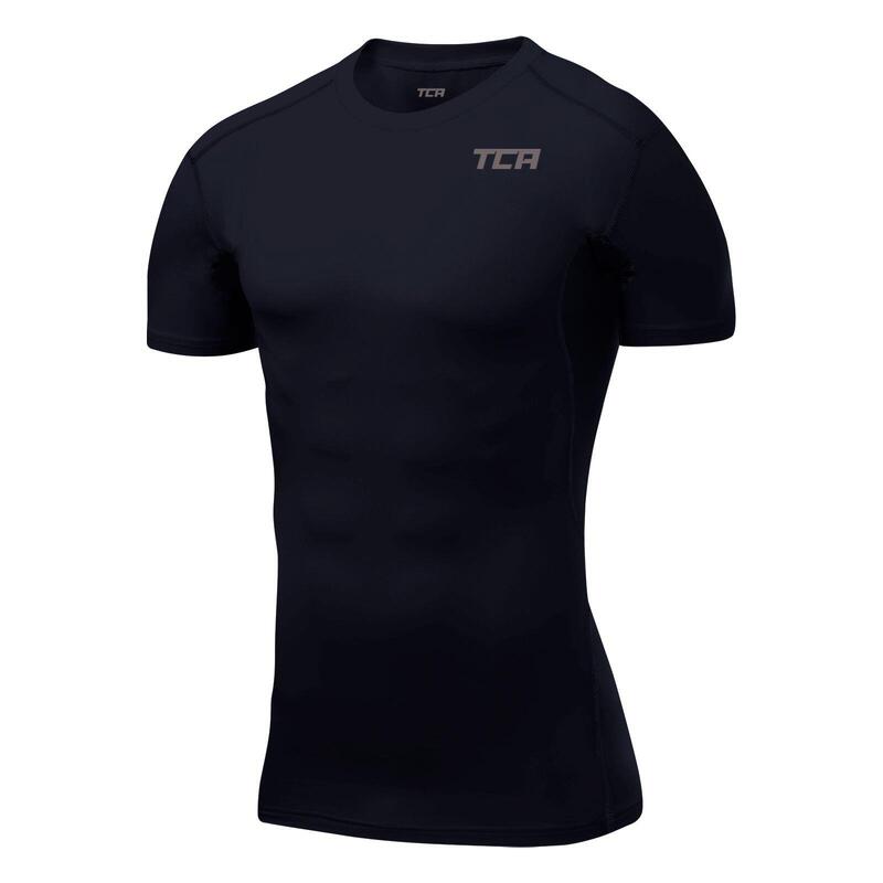 Heren hyperfusie baselayer korte mouw crew nek top