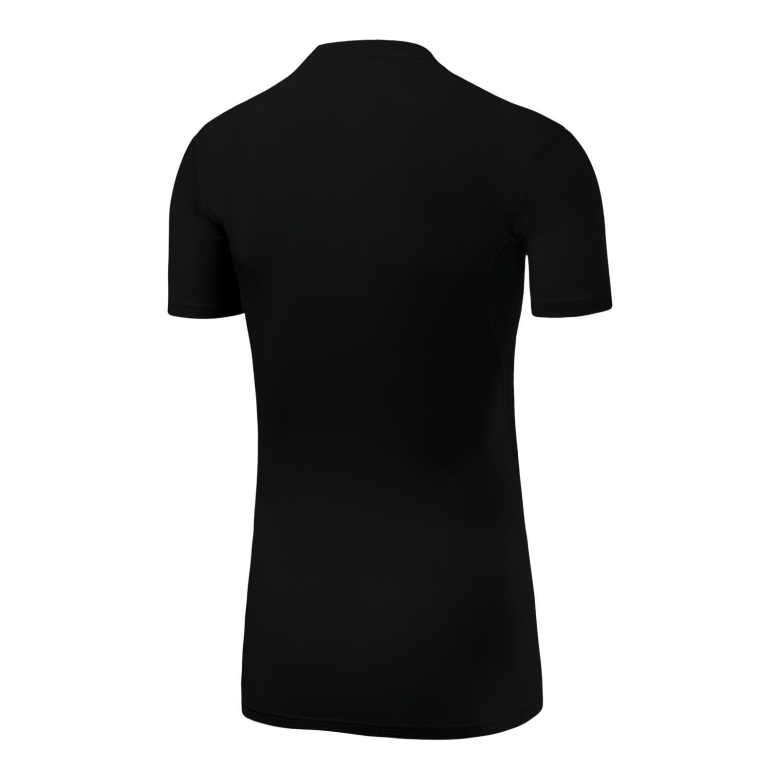 Boys' HyperFusion Breathable Base Layer Compression T-shirt - Black 3/5