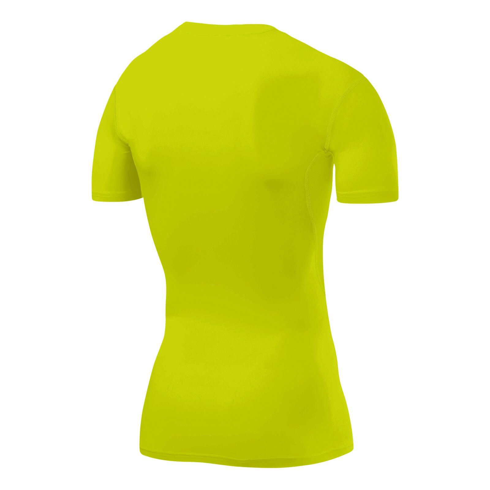 Men's HyperFusion Breathable Base Layer Compression T-shirt - Lime Punch 3/5
