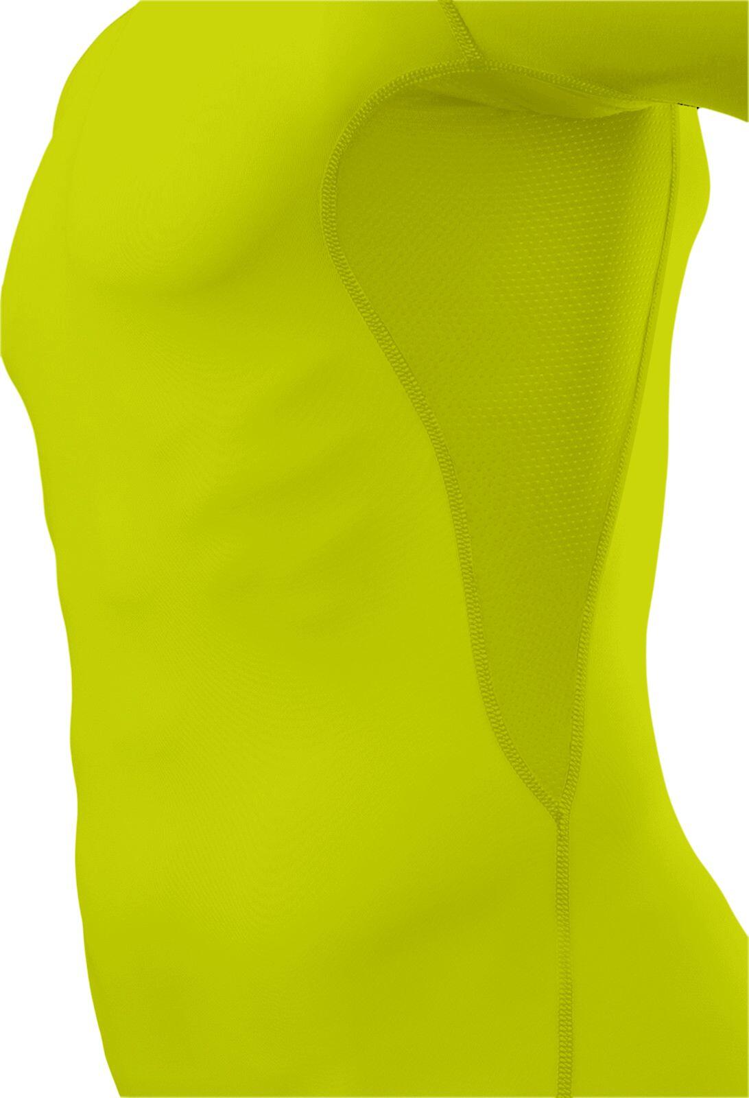 Men's HyperFusion Breathable Base Layer Compression T-shirt - Lime Punch 5/5