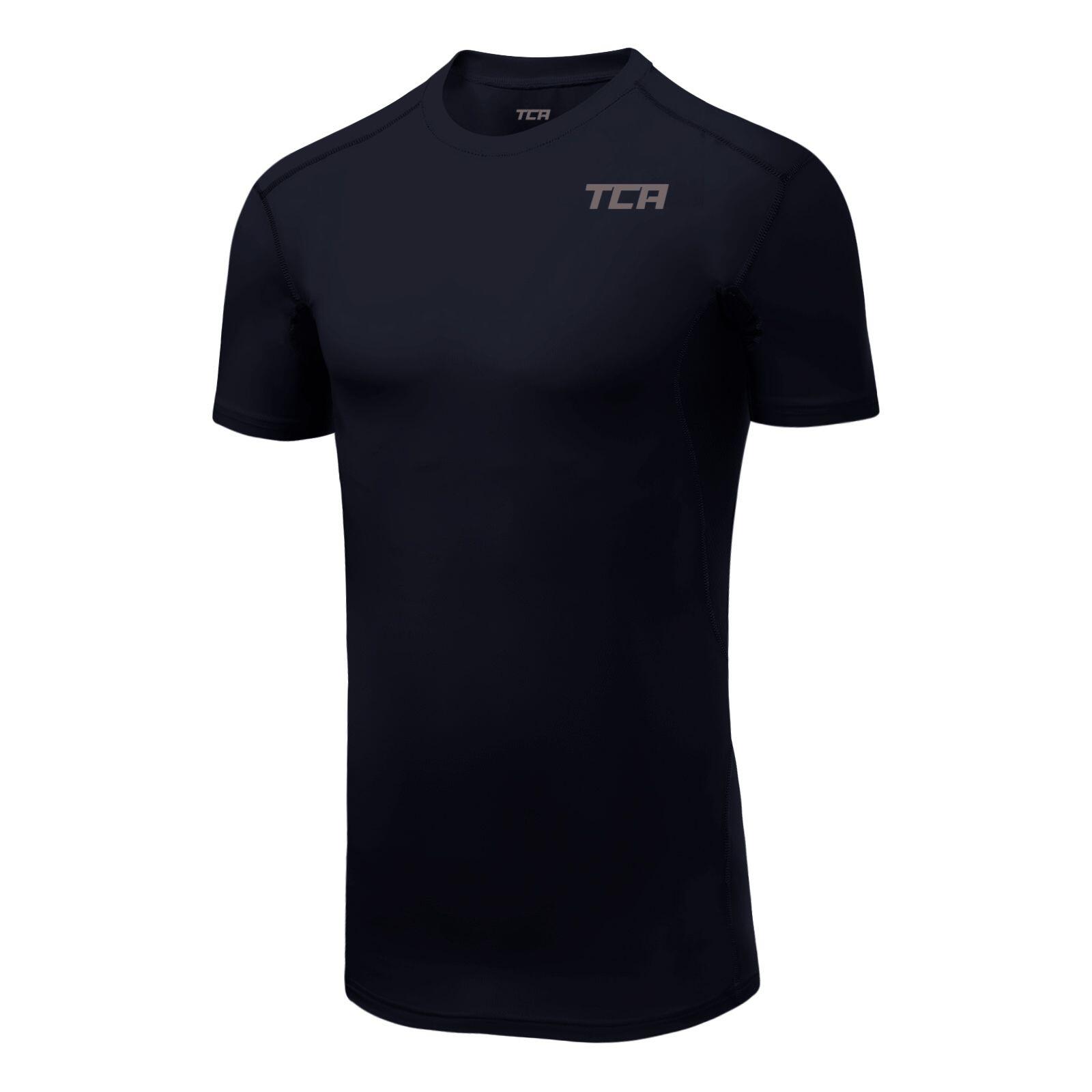 TCA Boys' HyperFusion Breathable Base Layer Compression T-shirt - Navy Blazer