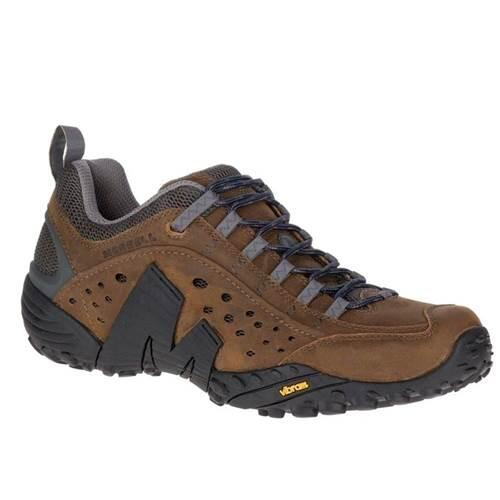 Sapatos de trekking Homem Merrell Intercept Castanho