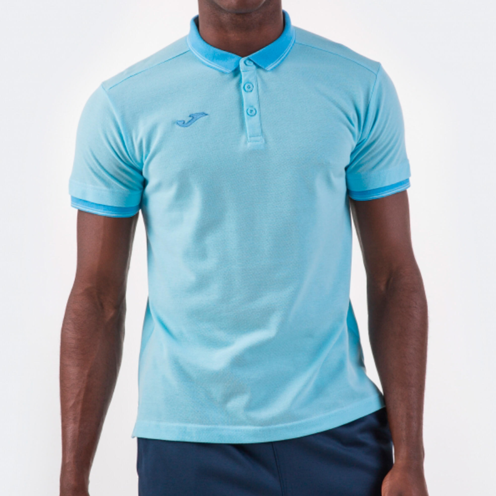Pólo M/c Criança Joma Bali II Azul-Celeste 5/5