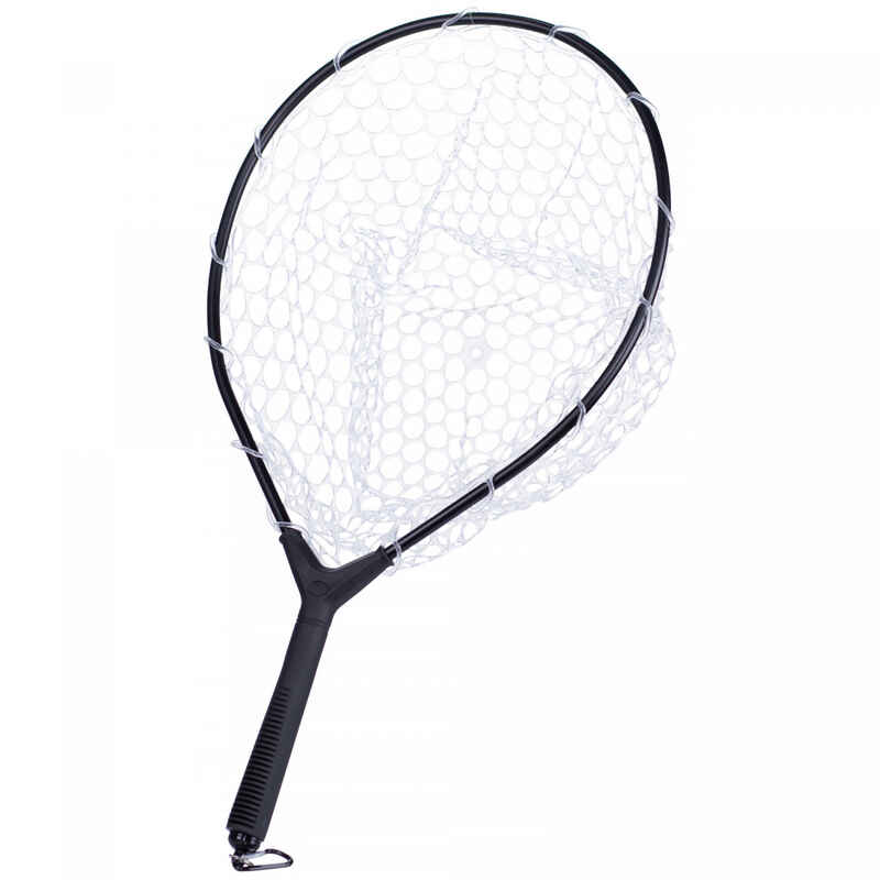 Watkescher Angeln mit Vollgummi PVC Netz Transparent und Magnet Karabiner