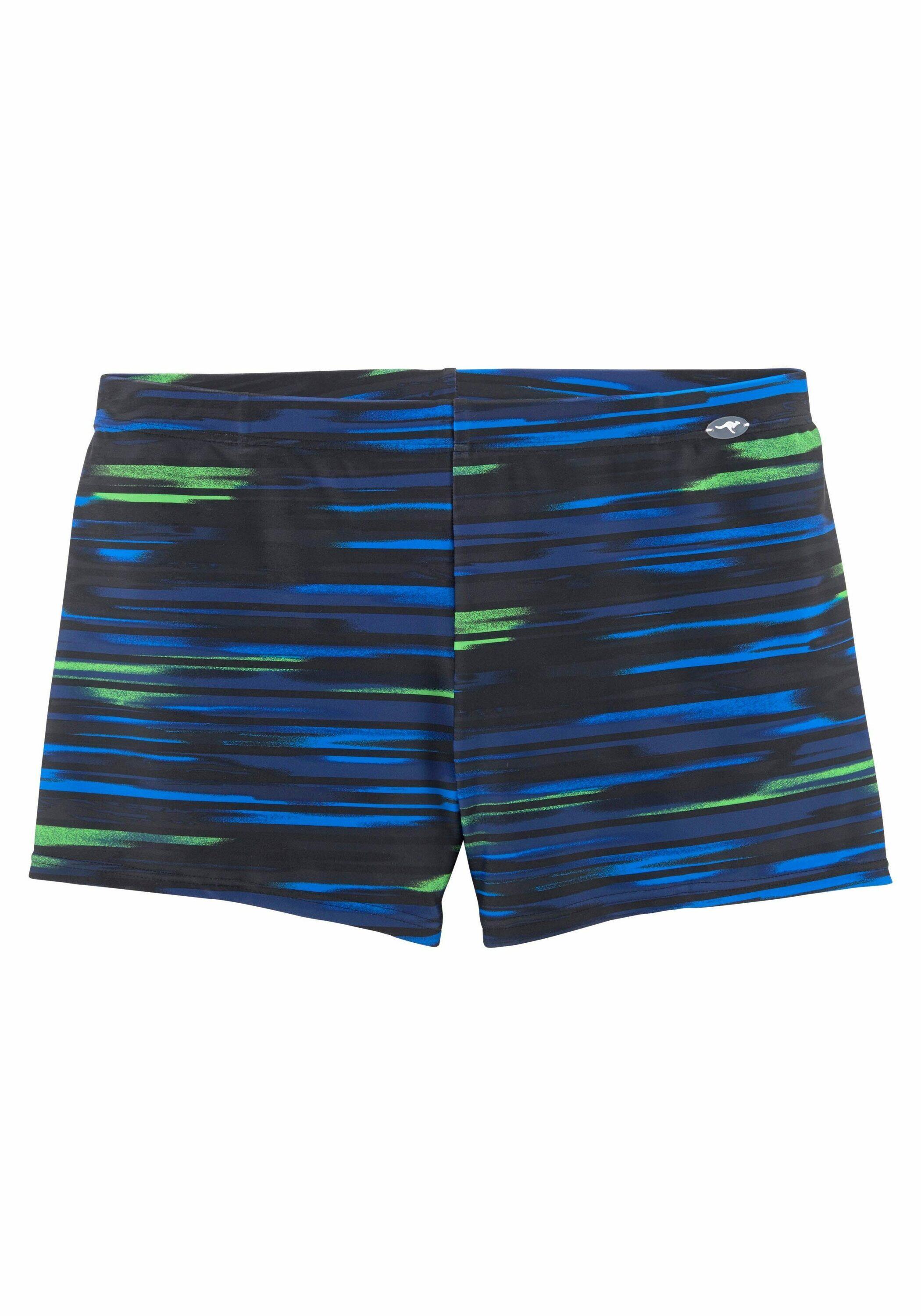 Herren Kangaroos Boxer-Badehose mit Streifendesign 2/4