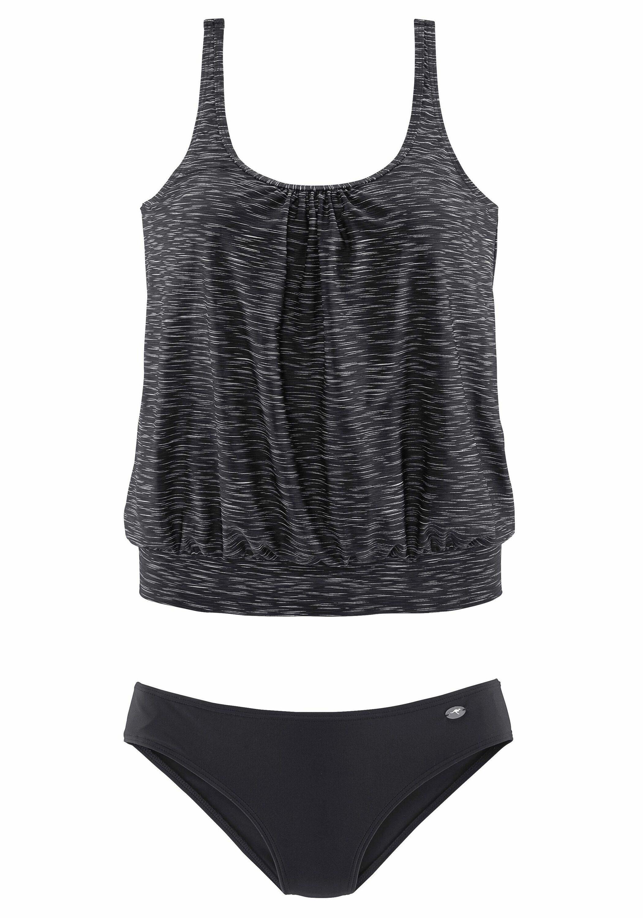 Damen KangaROOS Oversize-Tankini in Melange-Optik 2/6