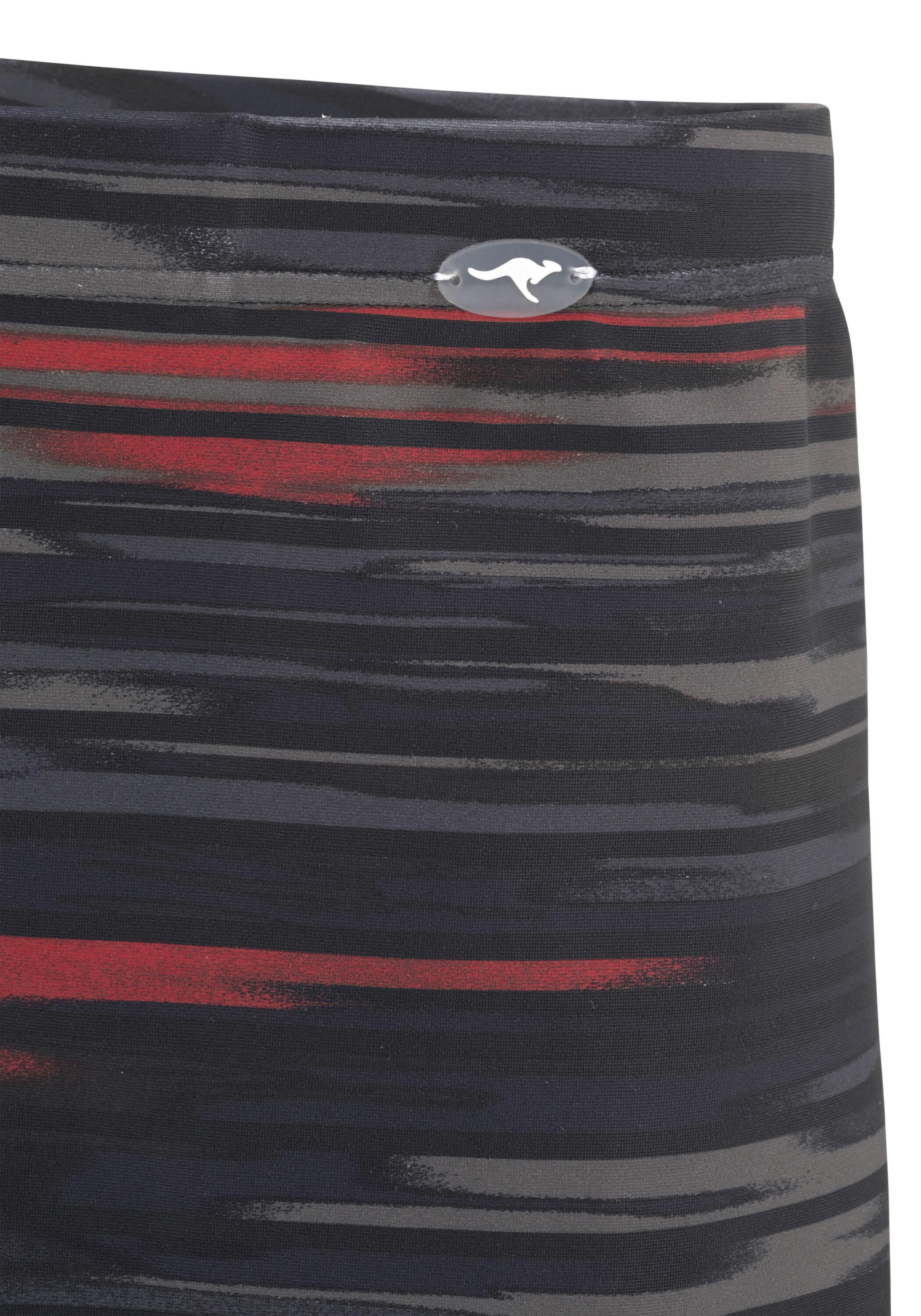 Herren Kangaroos Boxer-Badehose mit Streifendesign 4/5