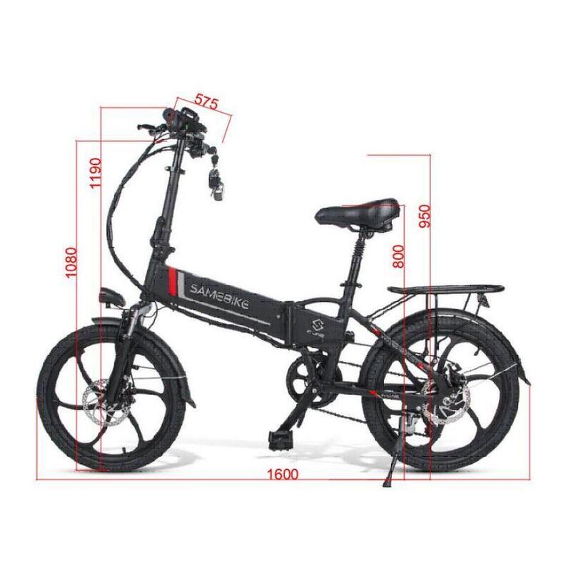 20LVX-II 350W-48V-10.4Ah (499Wh) opvouwbare elektrische fiets - 20" wiel