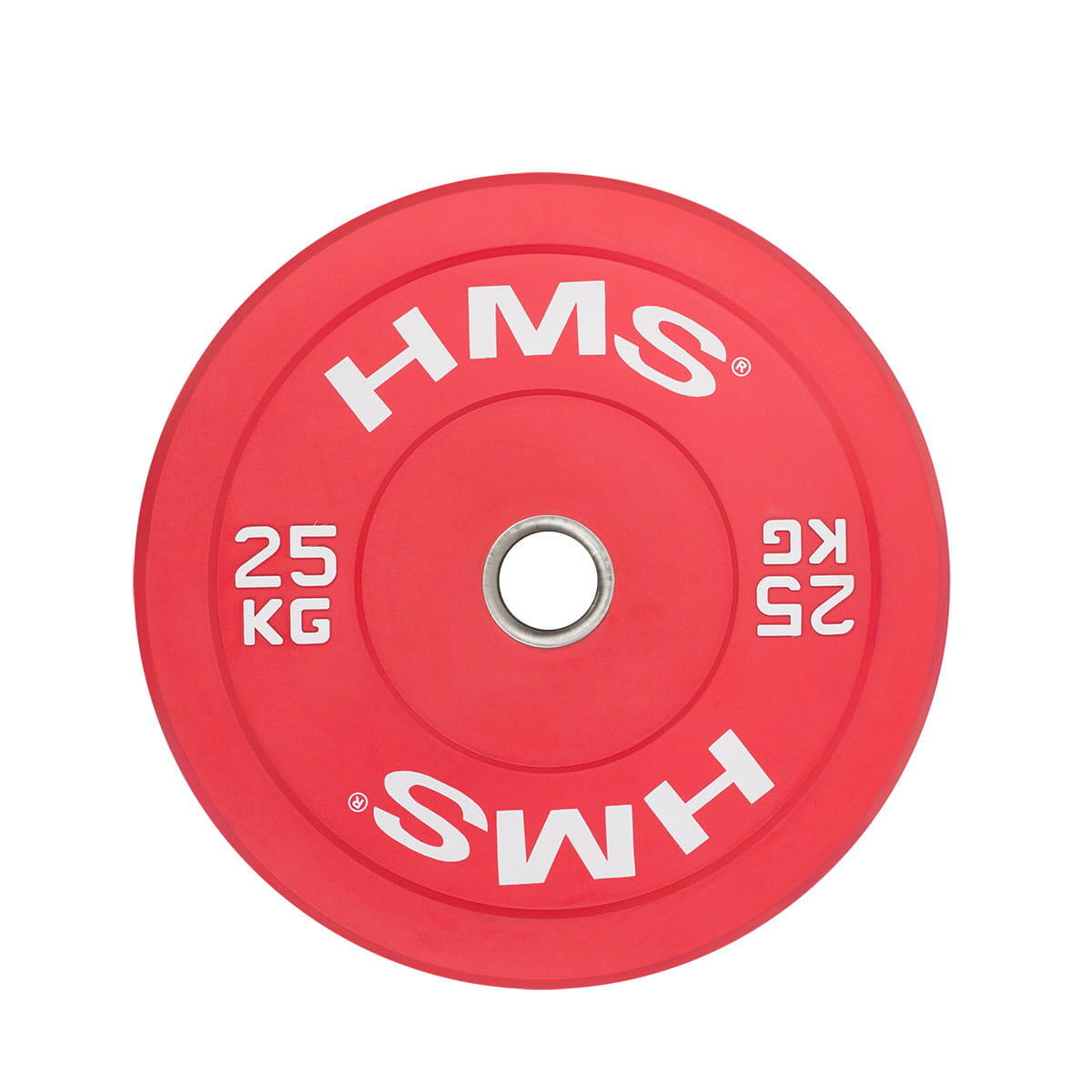 Hms - Plaque De Pare-chocs Olympique Hms Cbr - Disque Bumper Haltérophilie - Blanc|rouge - 25 Kg - Decathlon