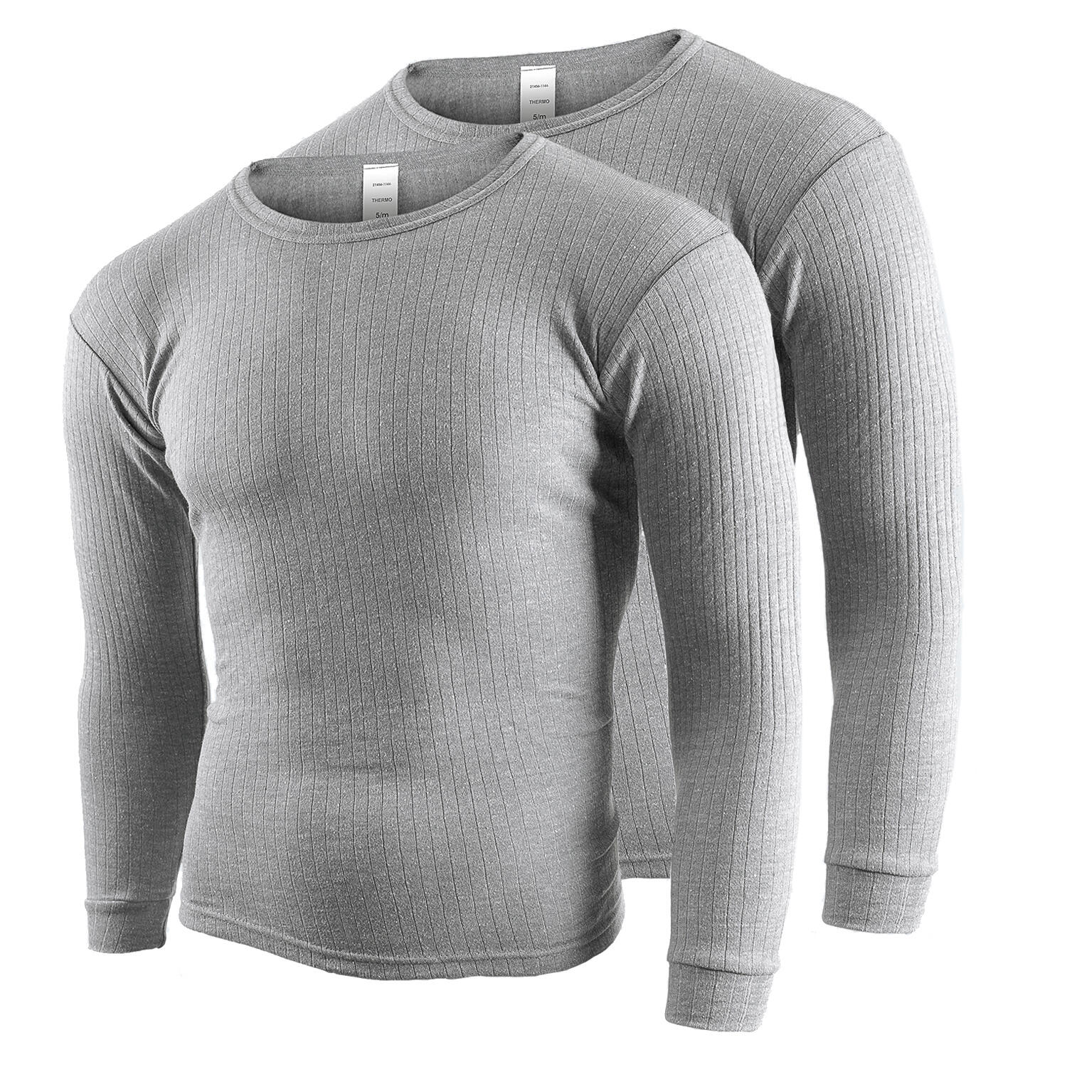 BLACK SNAKE Thermounterhemd Herren 2er Set | Funktionsunterhemd | Grau