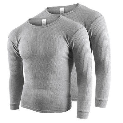 Thermounterhemd Herren 2er Set | Funktionsunterhemd | Anthrazit/Grau