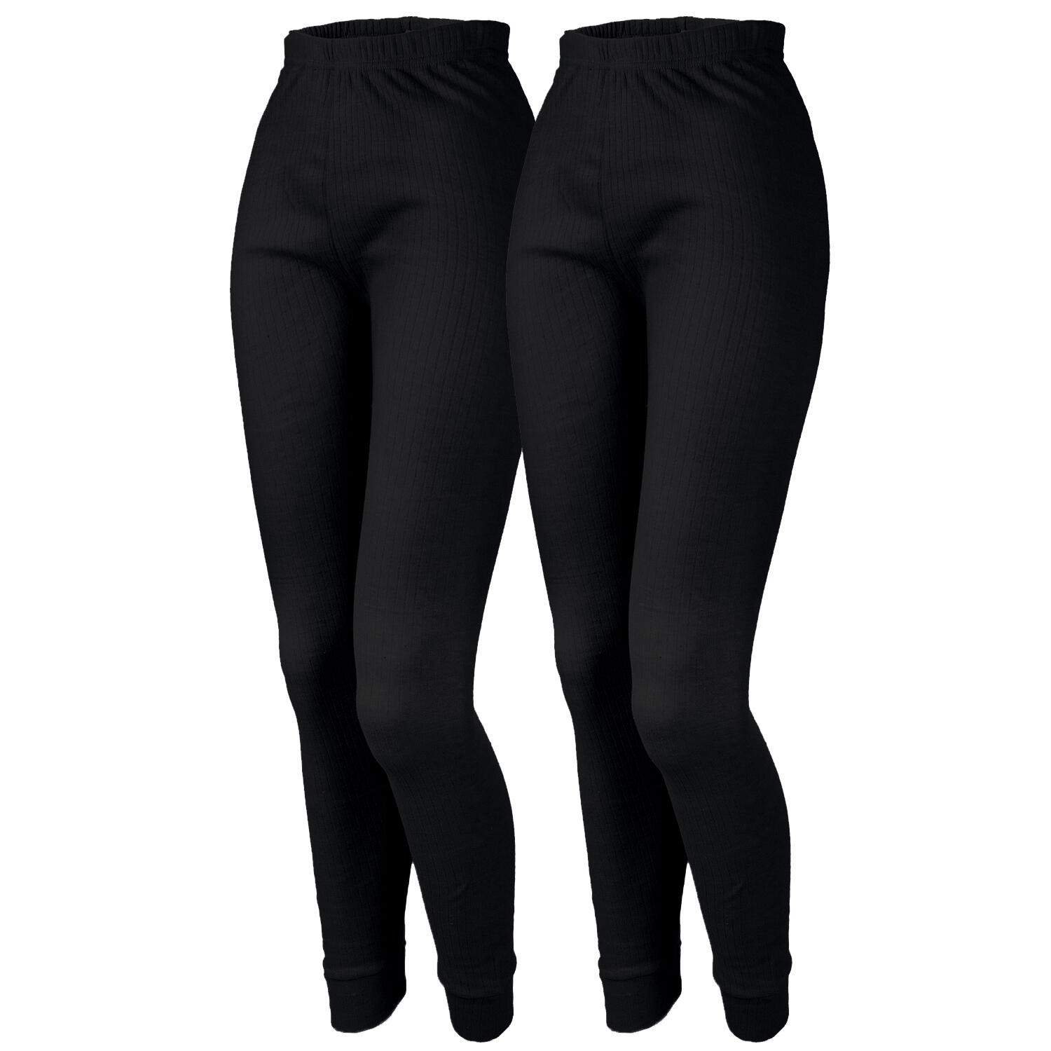 BLACK SNAKE Thermobroek Dames Set van 2 | Sportonderbroek | Zwart