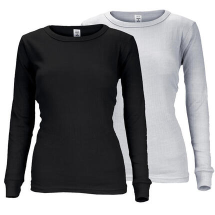 2 t-shirts thermiques | Sous-vêtements | Femmes | Polaire | Bleu clair