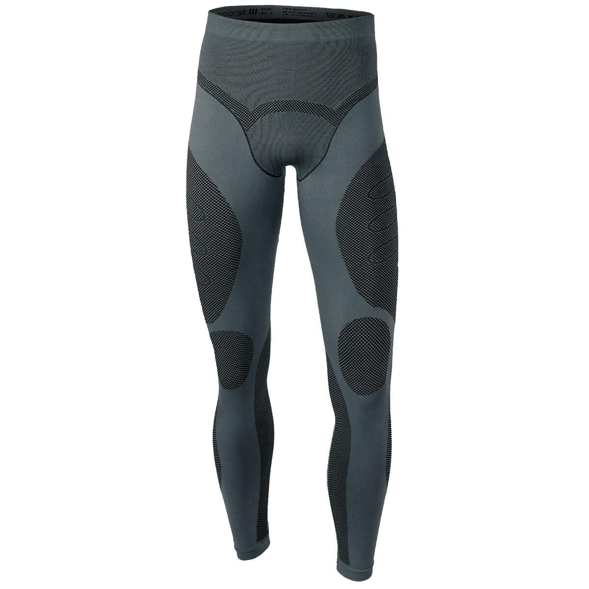 BLACK SNAKE Funktionsunterhose Herren | Thermounterhose 'Python' | Seamless | Grau
