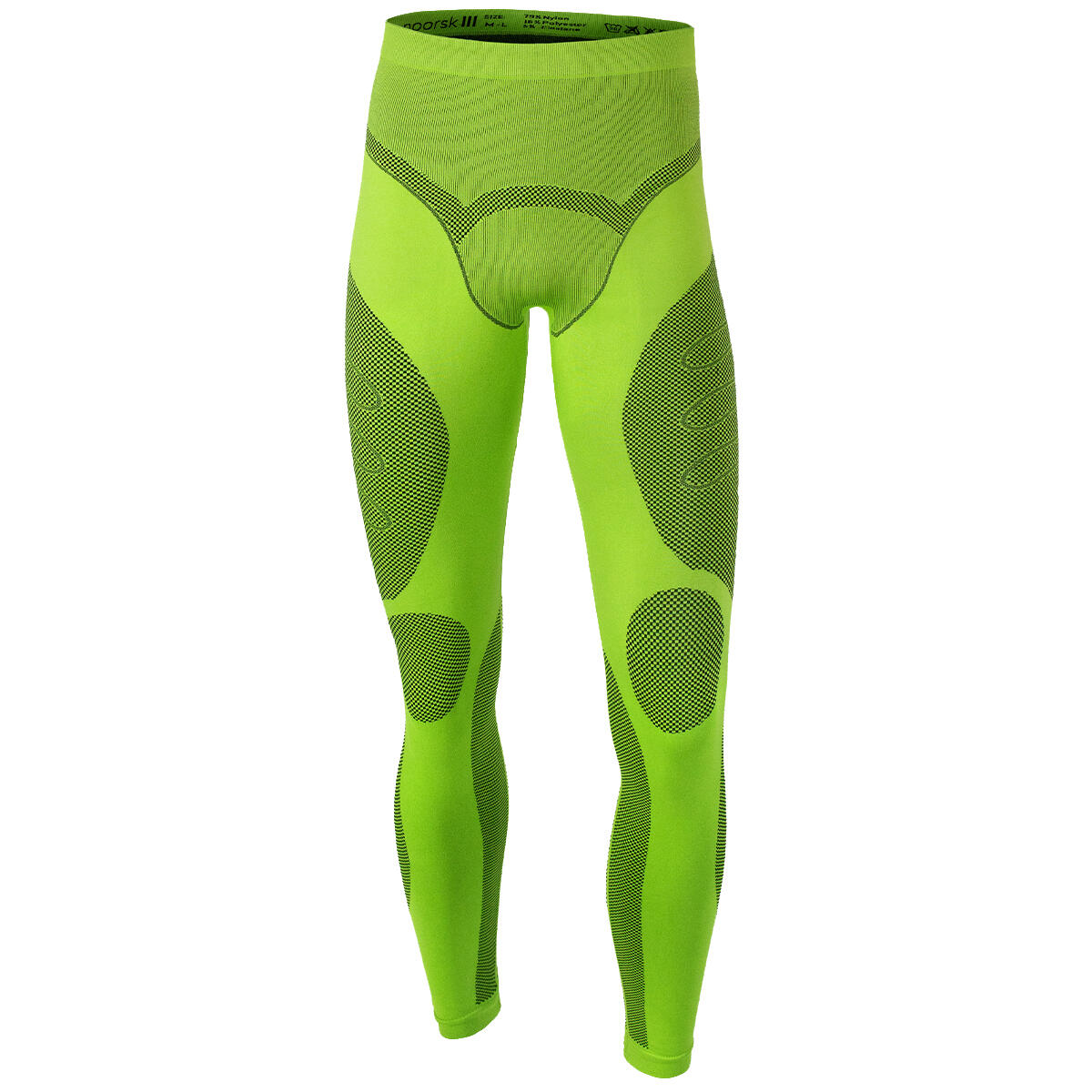BLACK SNAKE Funktionsunterhose Herren | Thermounterhose 'Python' | Seamless | Lime