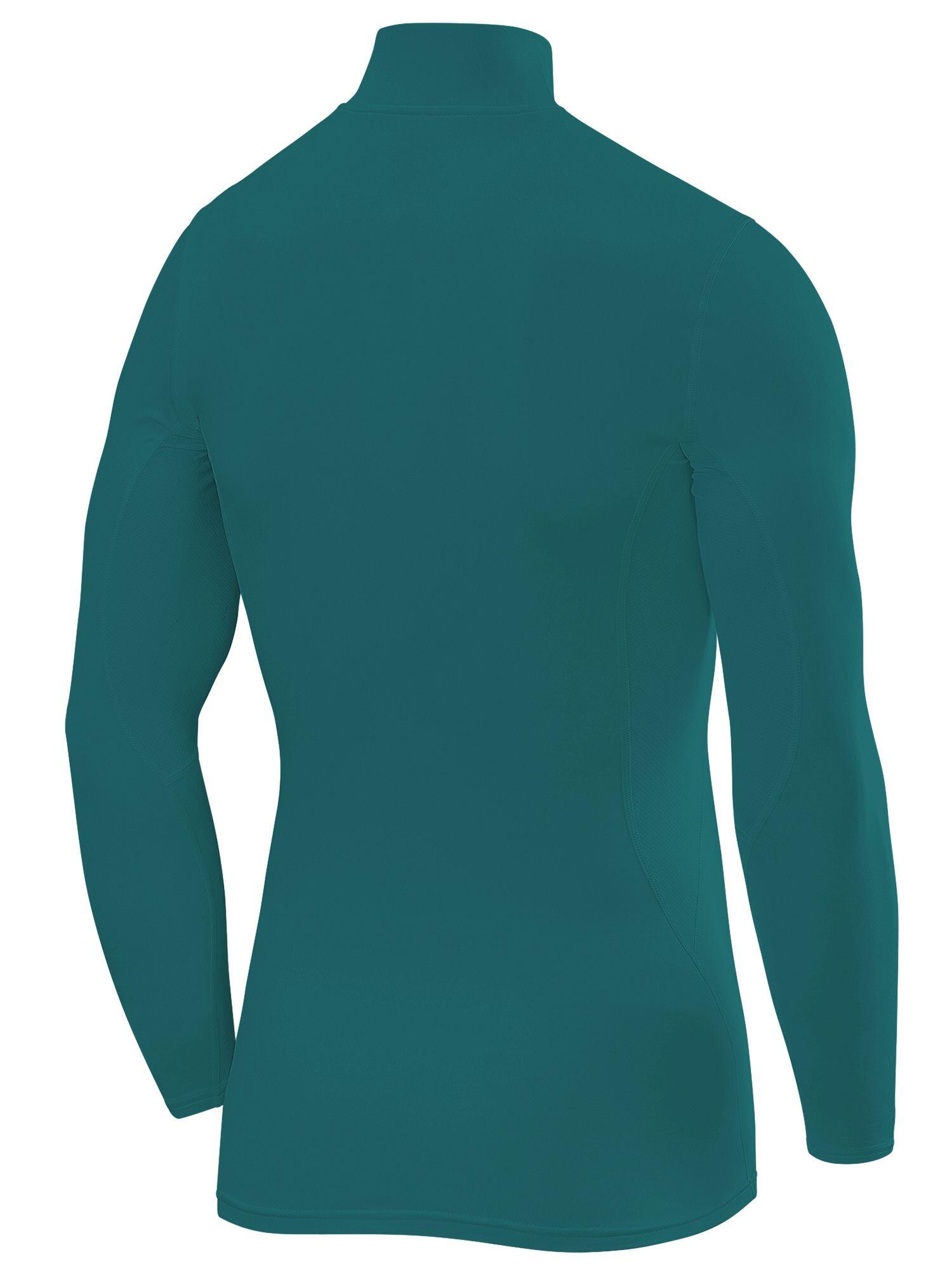 Men's Super Thermal Compression Top - Mock - Cadmium Green 3/5