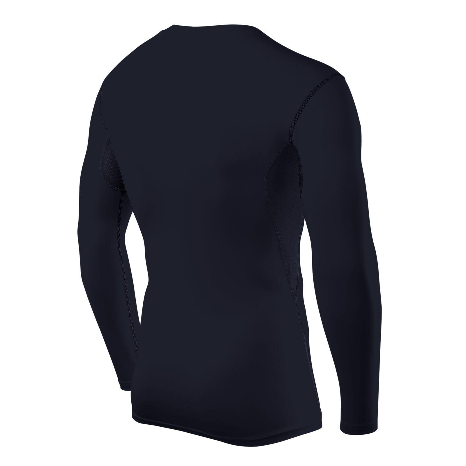 Men's HyperFusion Breathable Base Layer Compression Top - Navy Blazer 3/5