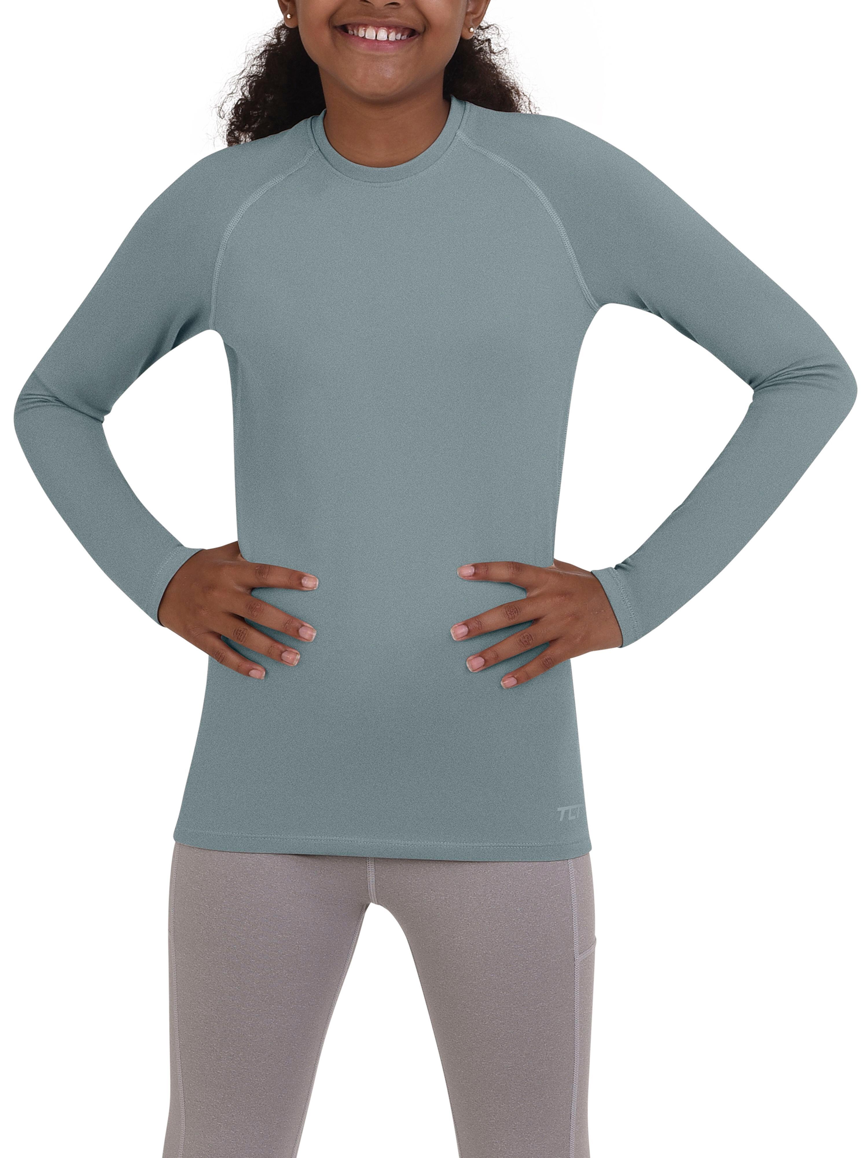 TCA Girls' Super Thermal Base Layer Top - Tourmaline