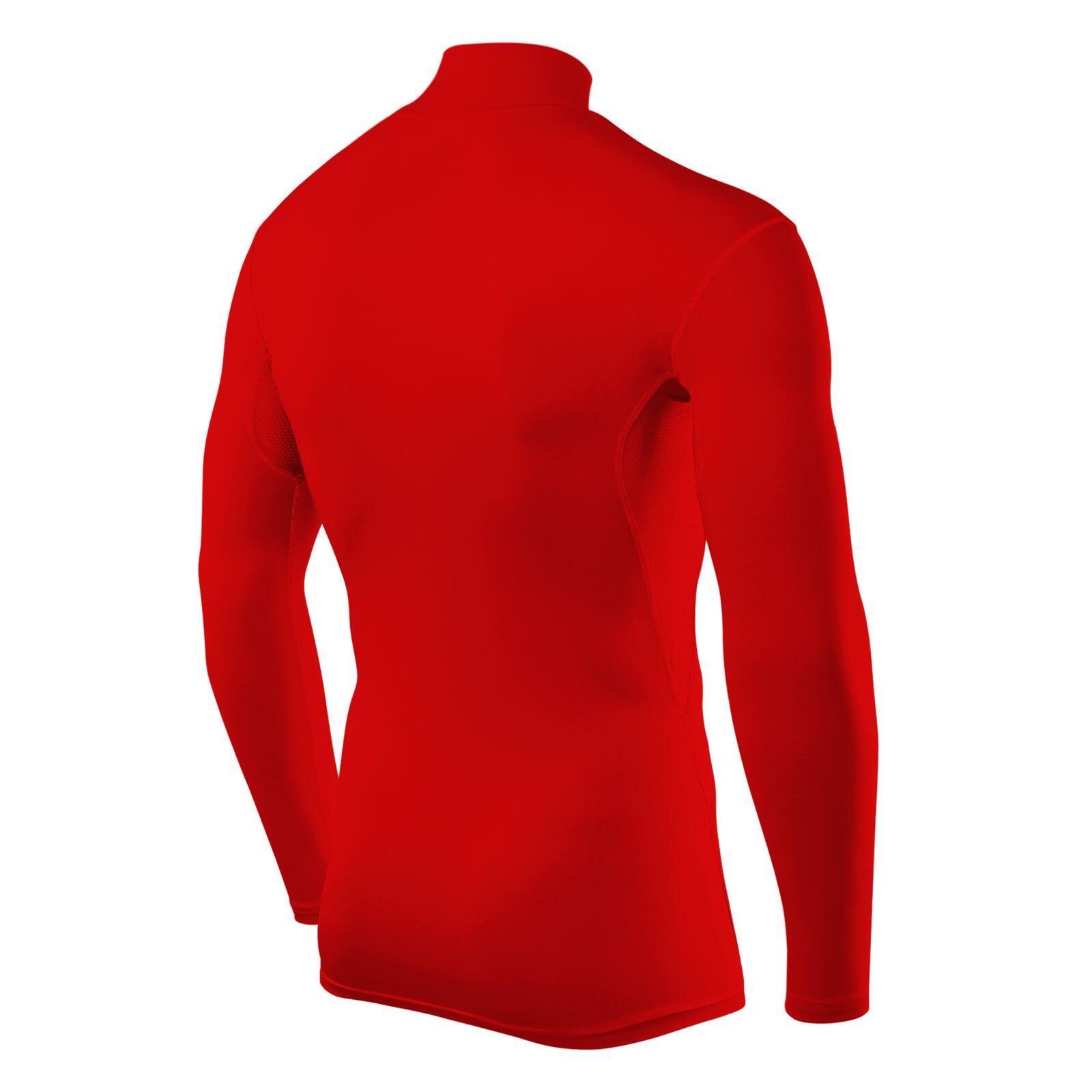 Men's HyperFusion Breathable Base Layer Compression Top - Mock - High Risk Red 3/5