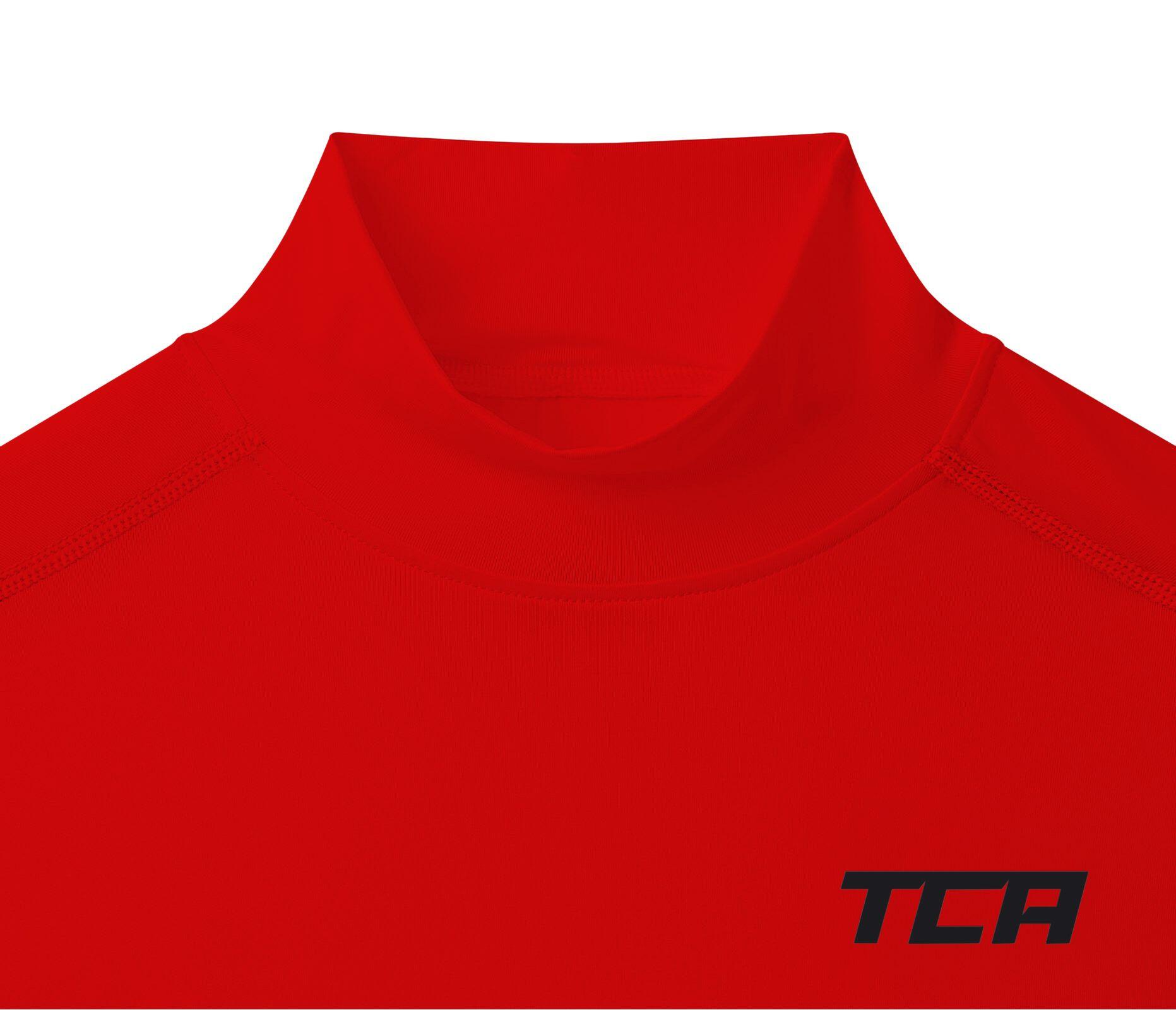 Men's HyperFusion Breathable Base Layer Compression Top - Mock - High Risk Red 4/5