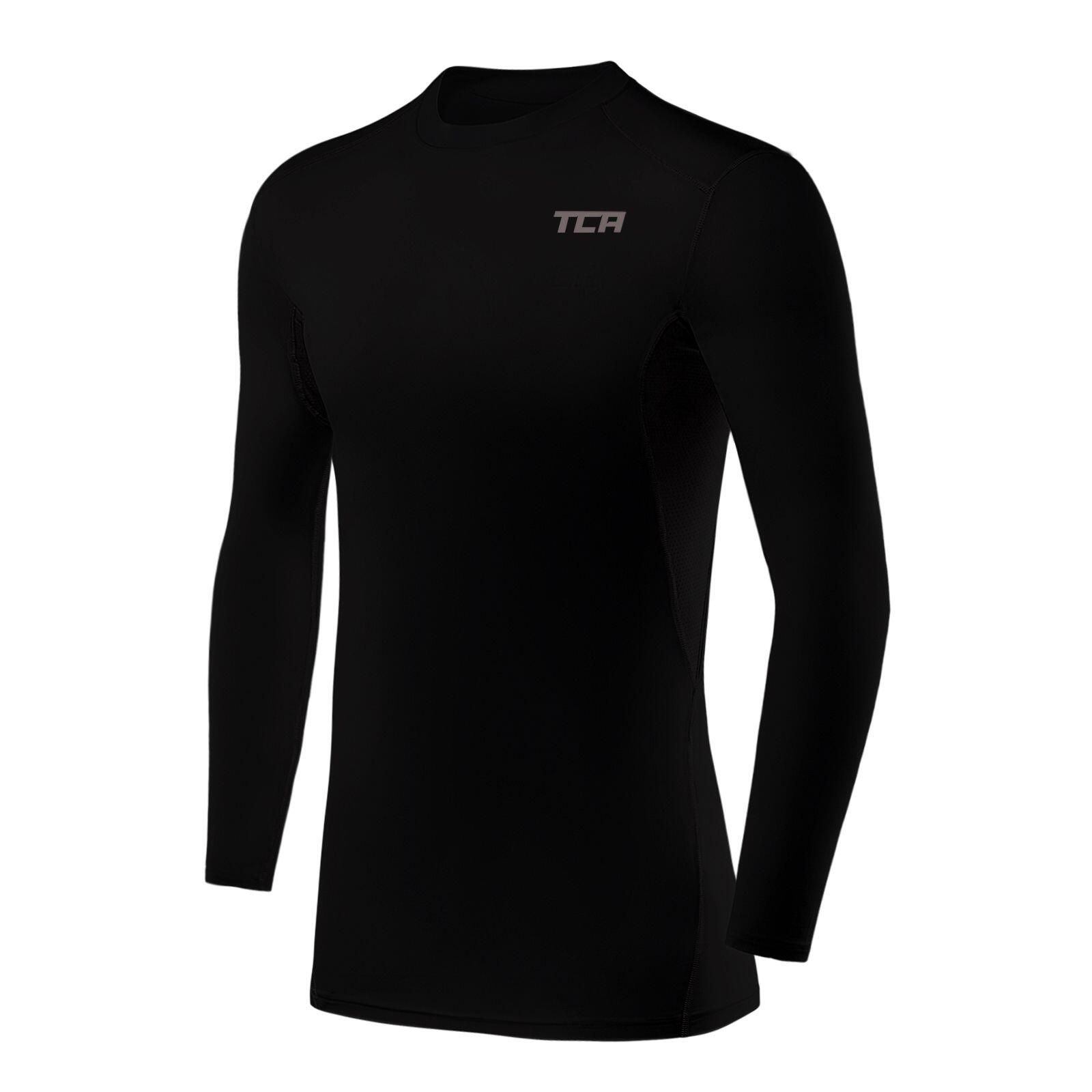 Boys' HyperFusion Breathable Base Layer Compression Top - Black 1/5