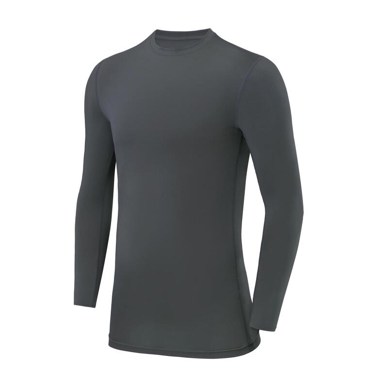 Haut de compression thermique à manches longues et col court pour enfant
