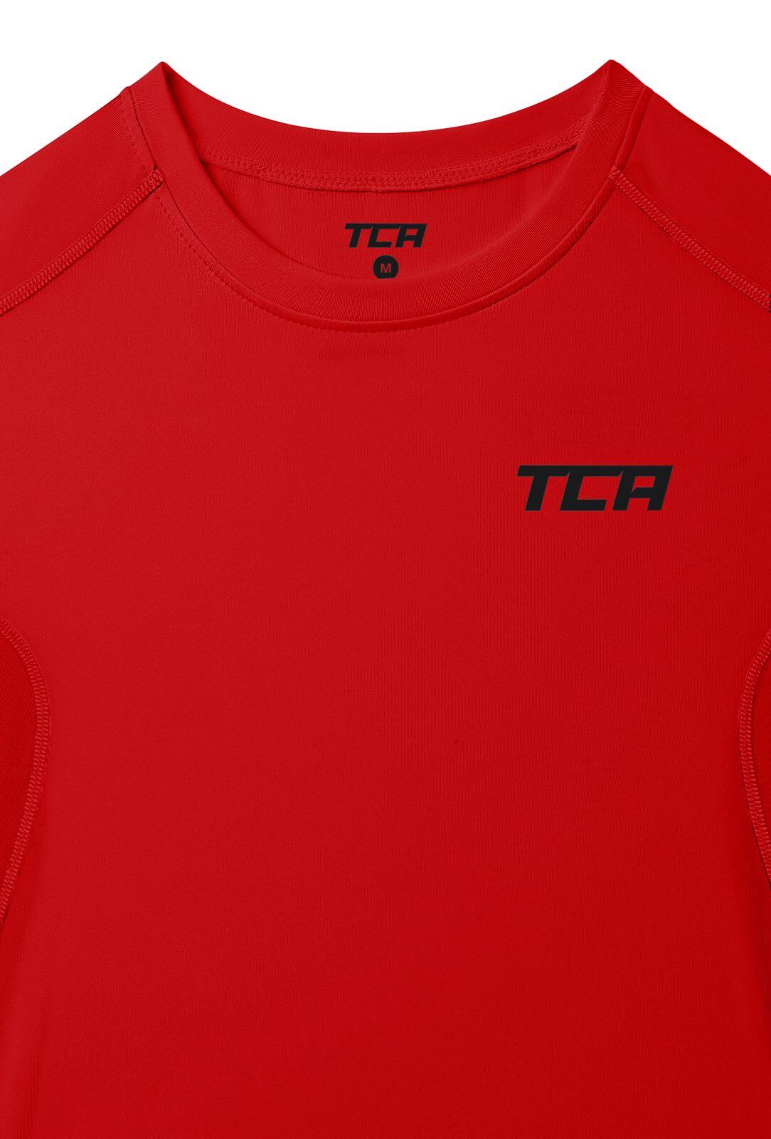 Boys' HyperFusion Breathable Base Layer Compression Top - High Risk Red 4/6
