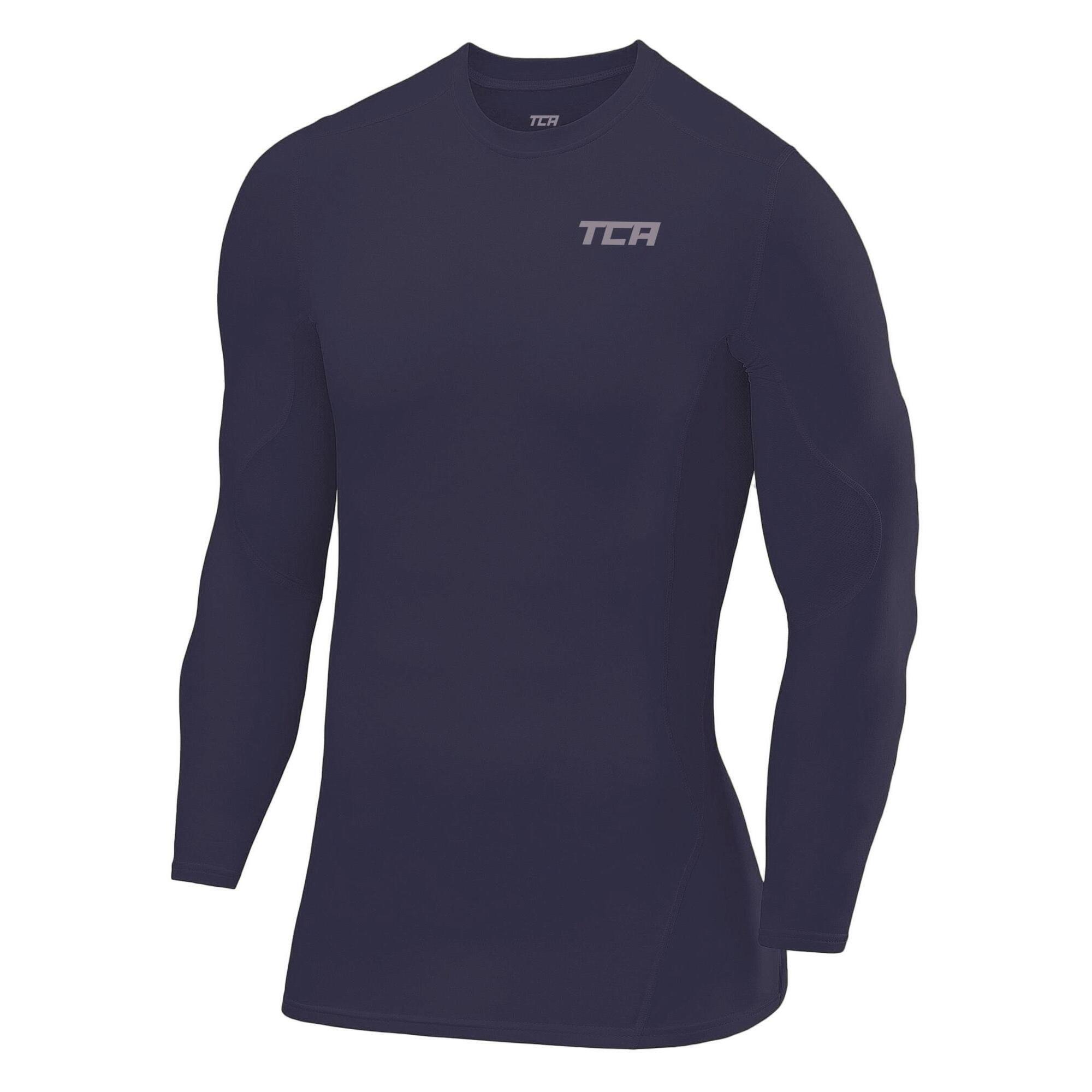 TCA Men's Super Thermal Compression Top - Graphite