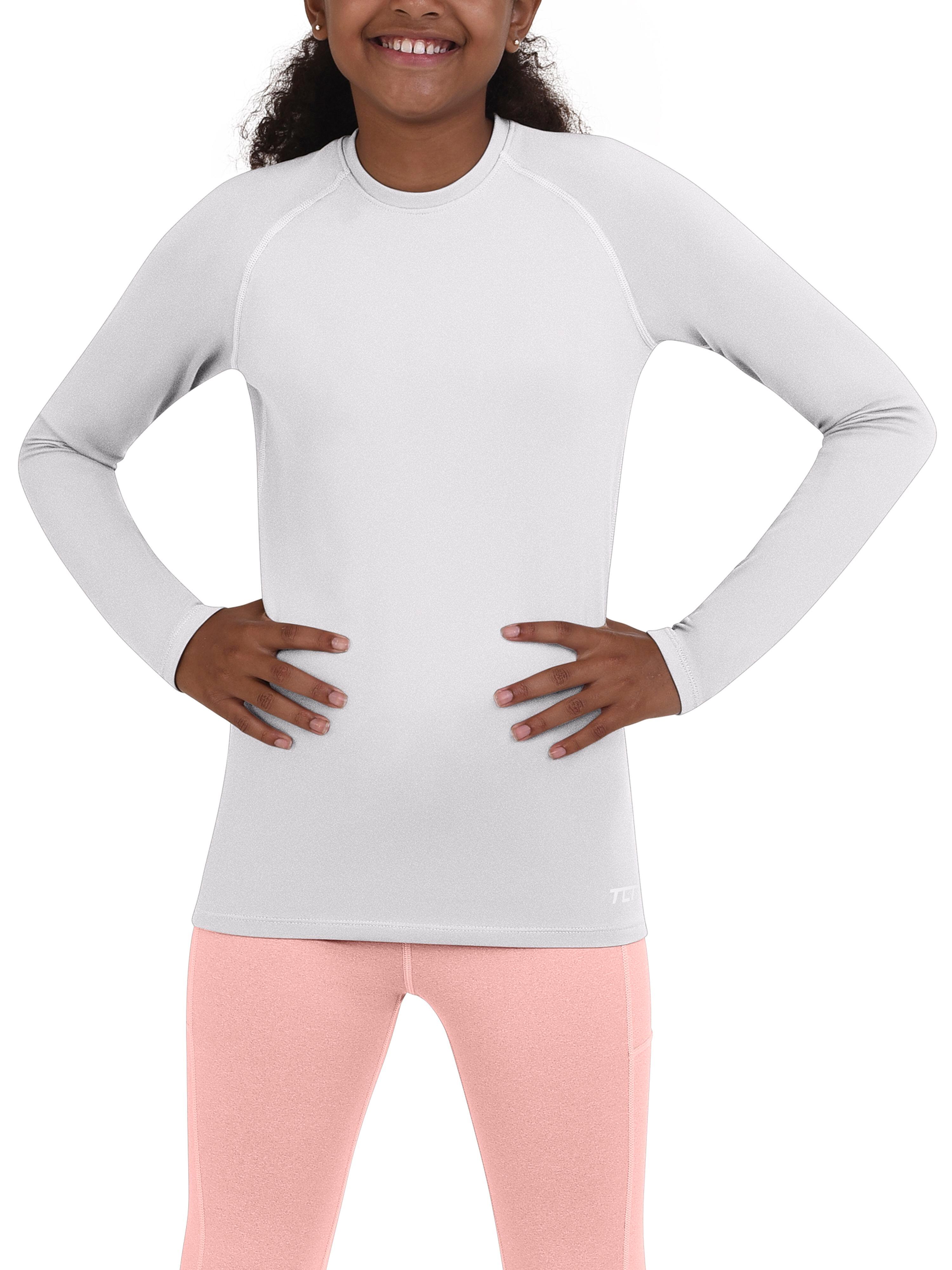 Girls' Super Thermal Base Layer Top - Cloud White 2/5