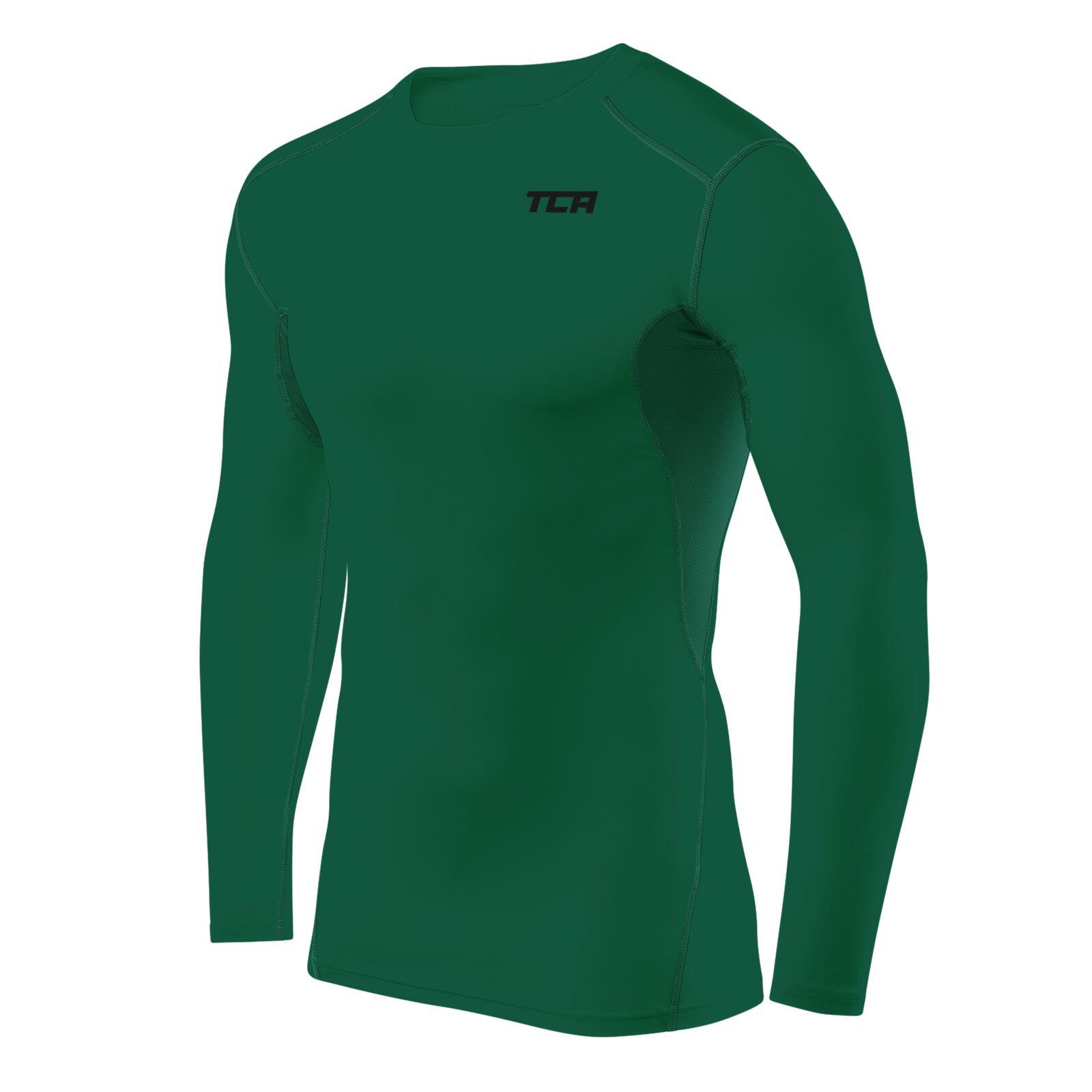 Men's HyperFusion Breathable Base Layer Compression Top - Cadmium Green 2/5