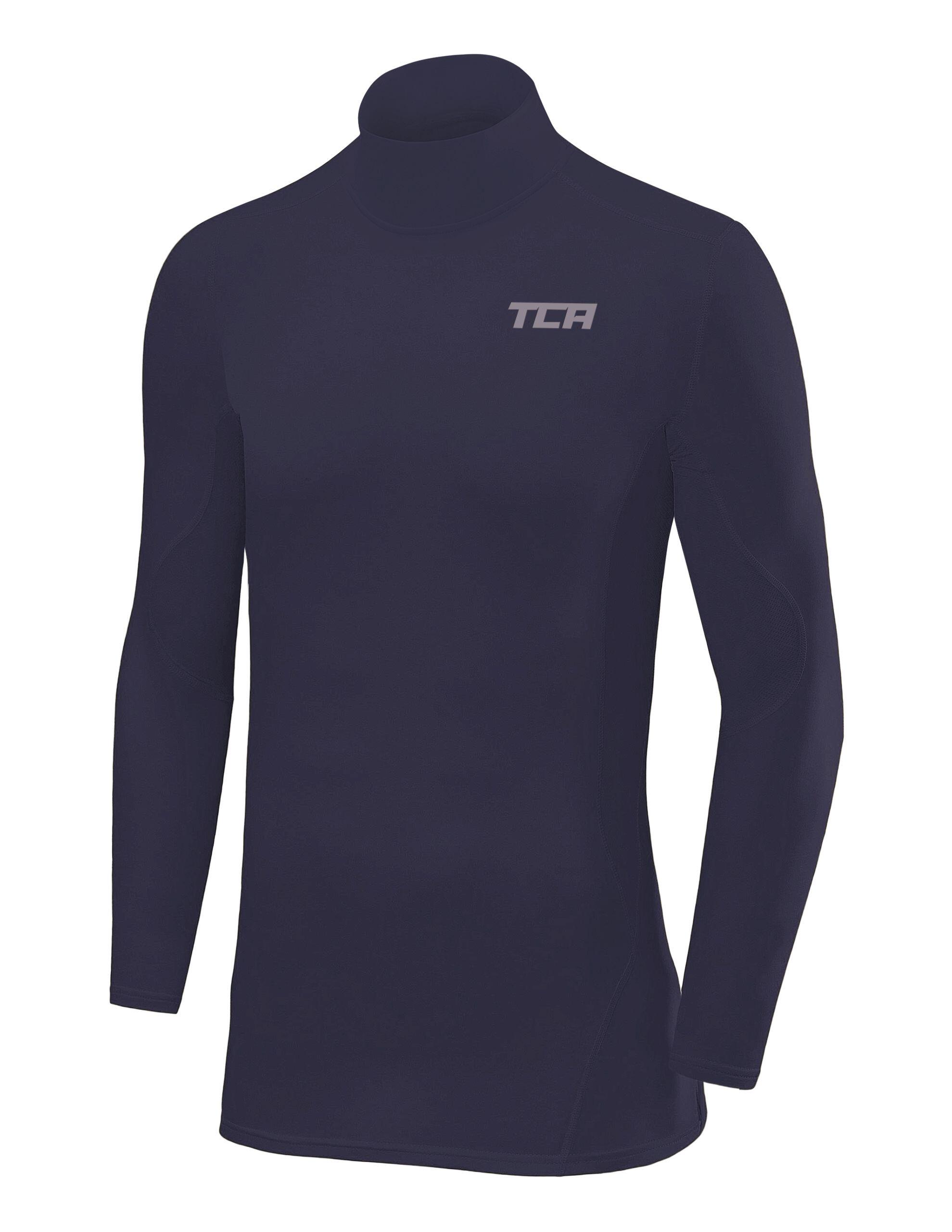 TCA Boys' Super Thermal Base Sleeve Top - Mock - Graphite